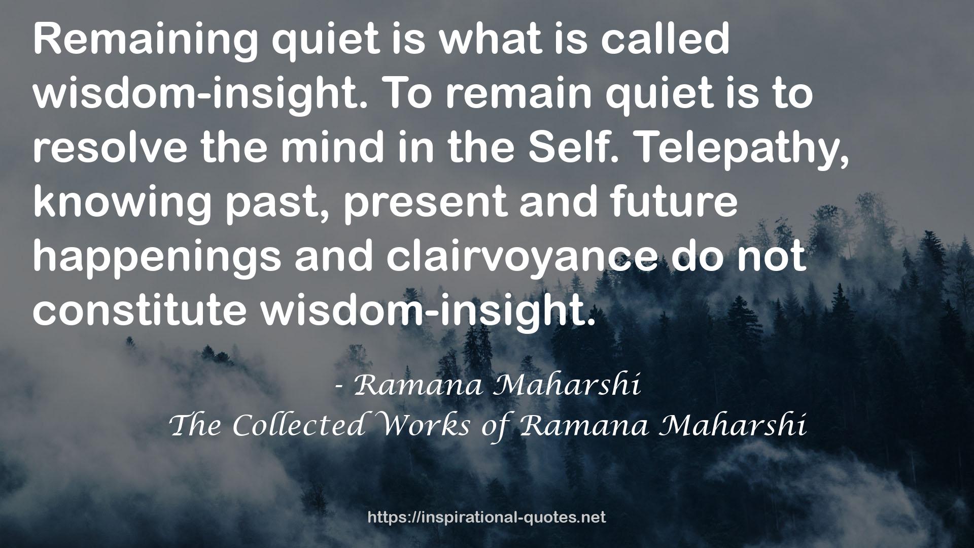 Ramana Maharshi QUOTES