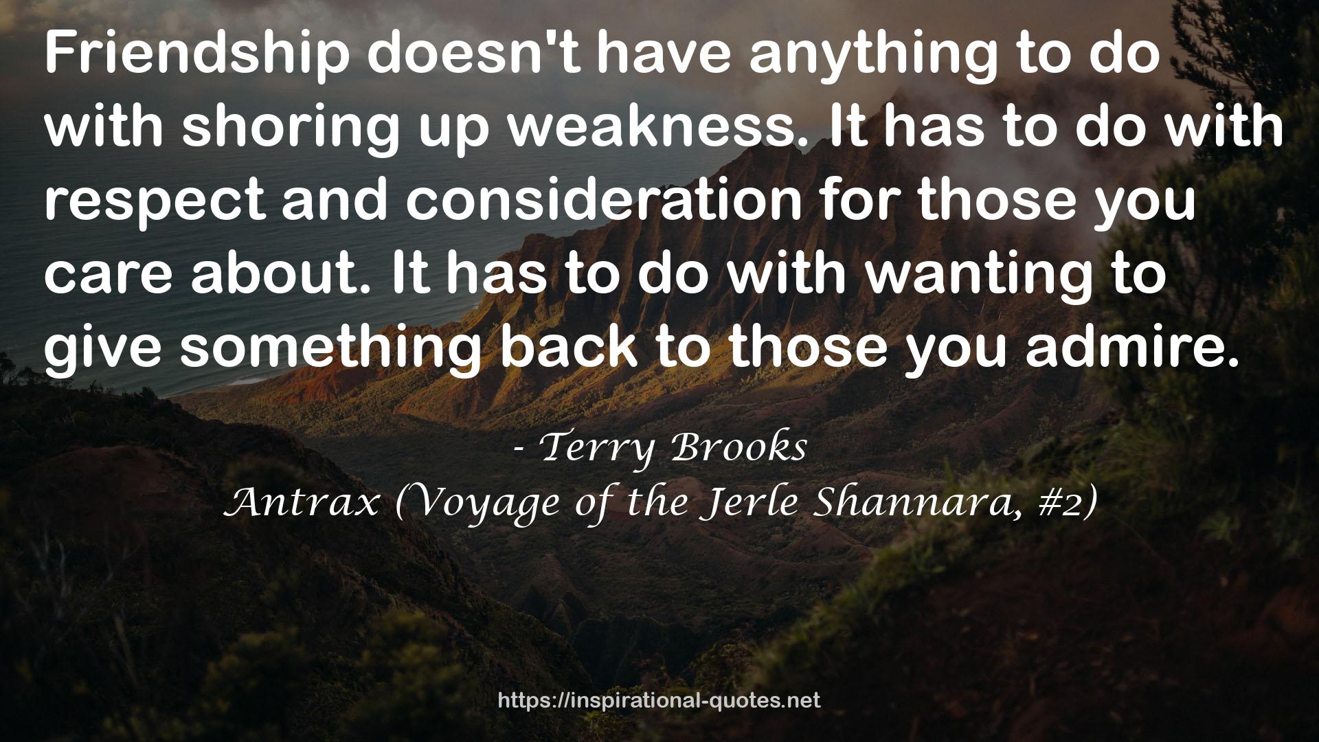 Antrax (Voyage of the Jerle Shannara, #2) QUOTES