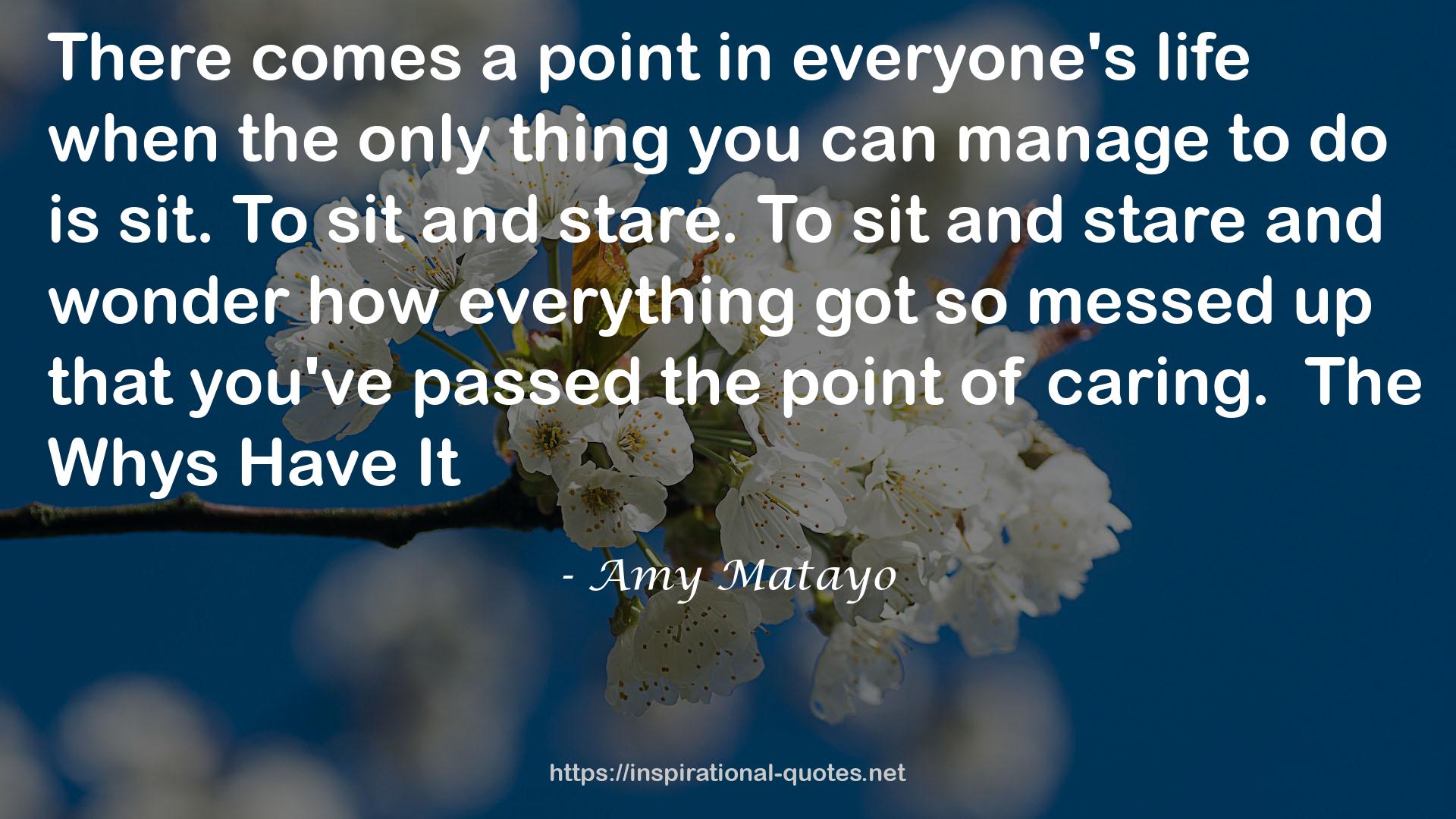 Amy Matayo QUOTES