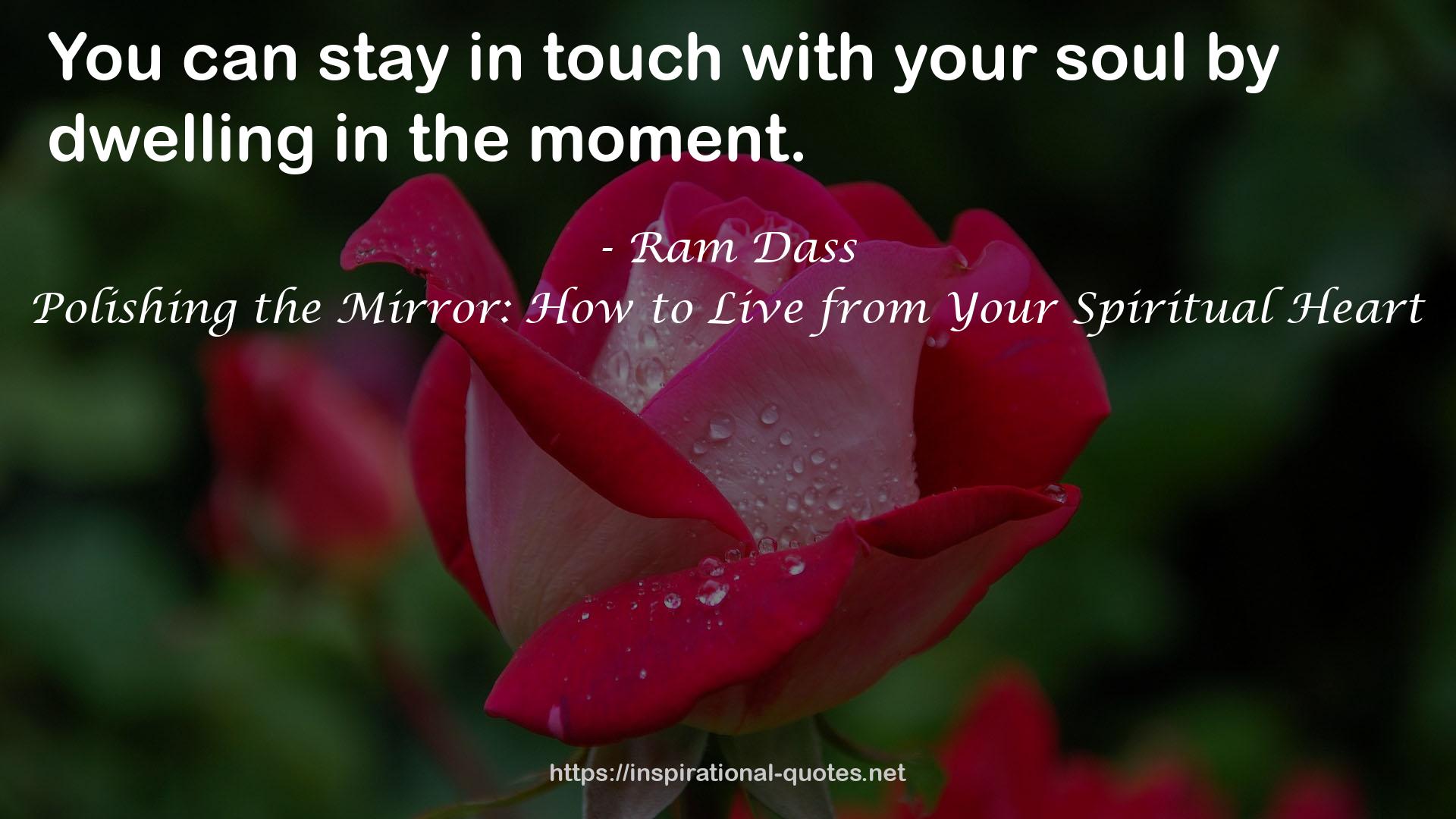 Polishing the Mirror: How to Live from Your Spiritual Heart QUOTES