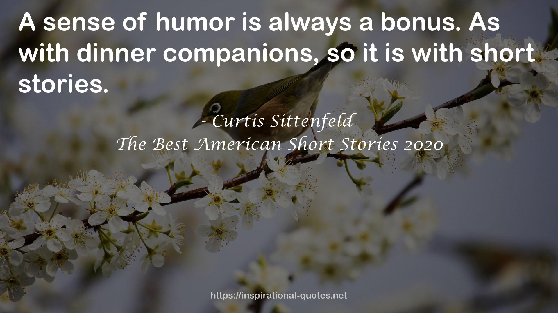 The Best American Short Stories 2020 QUOTES