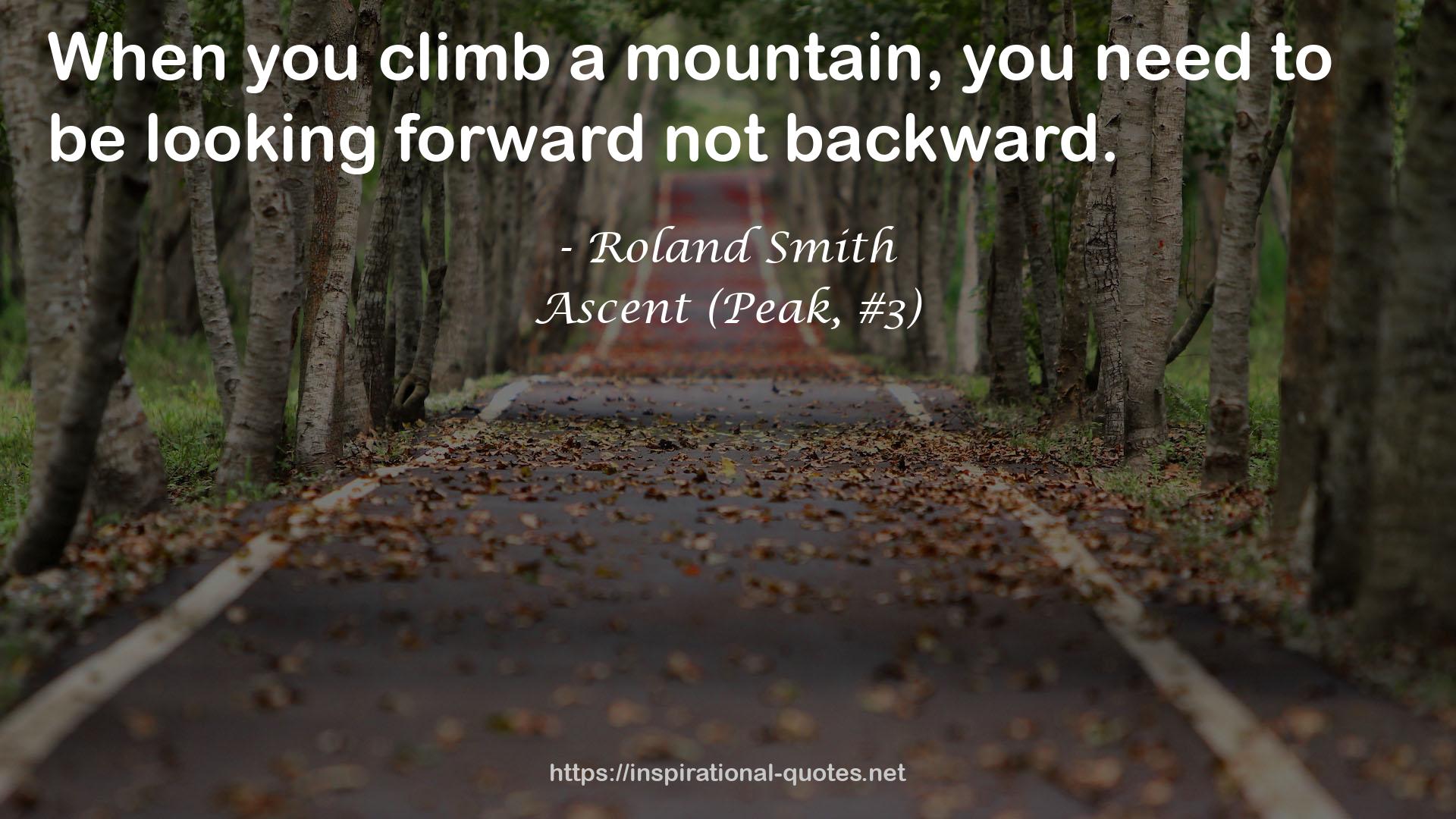 Ascent (Peak, #3) QUOTES