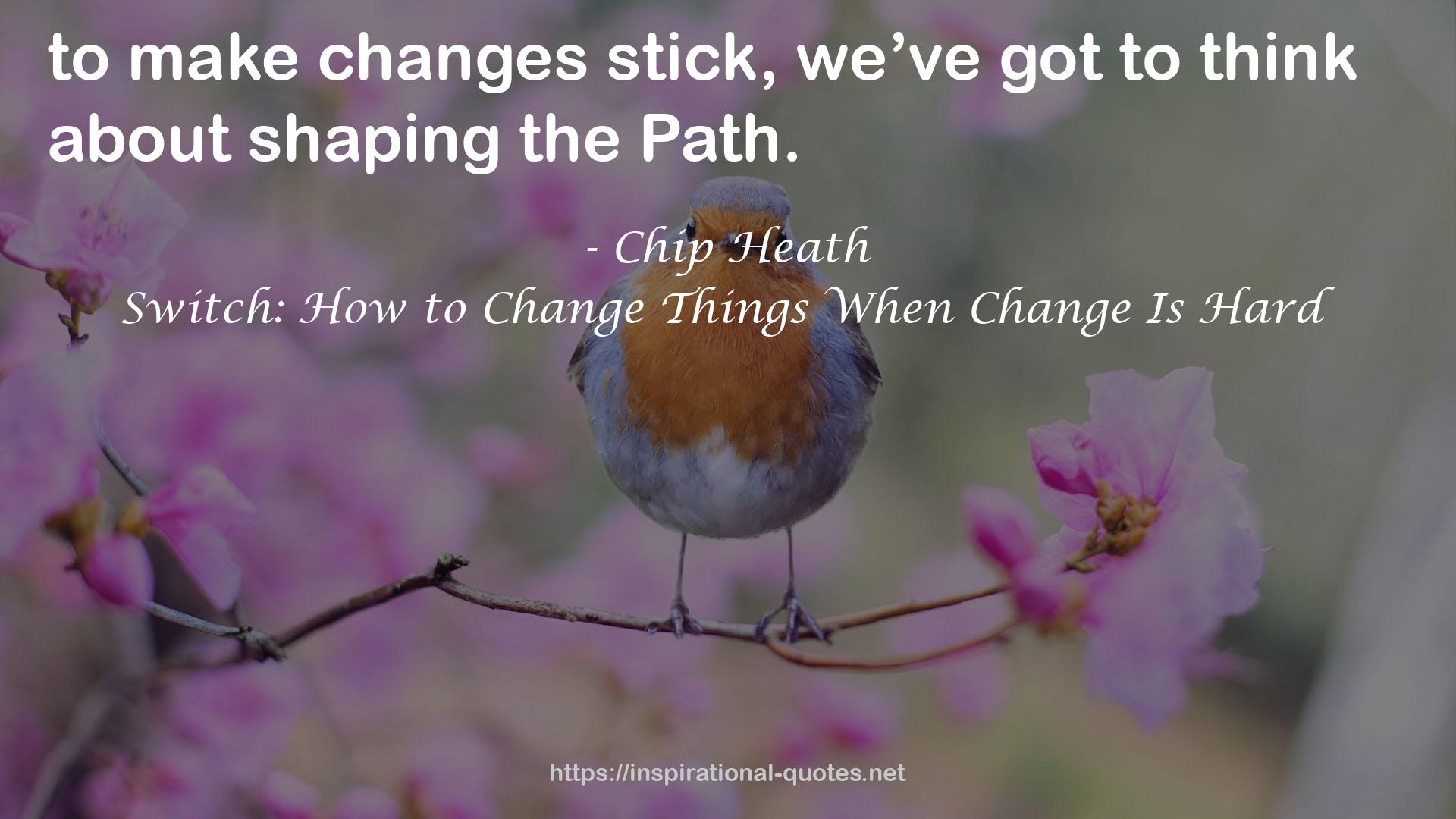 Switch: How to Change Things When Change Is Hard QUOTES