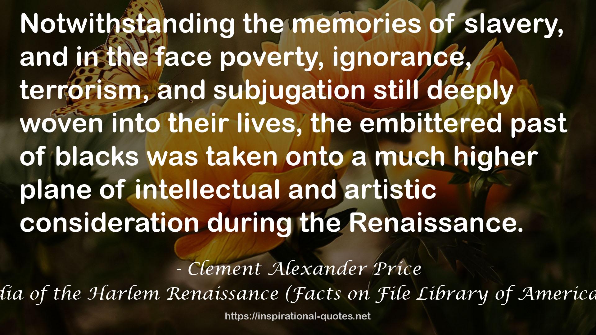 Clement Alexander Price QUOTES