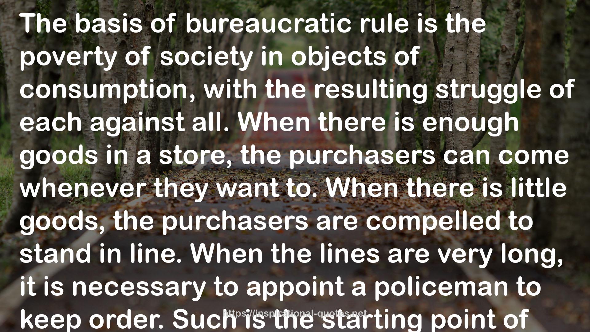 bureaucratic rule  QUOTES