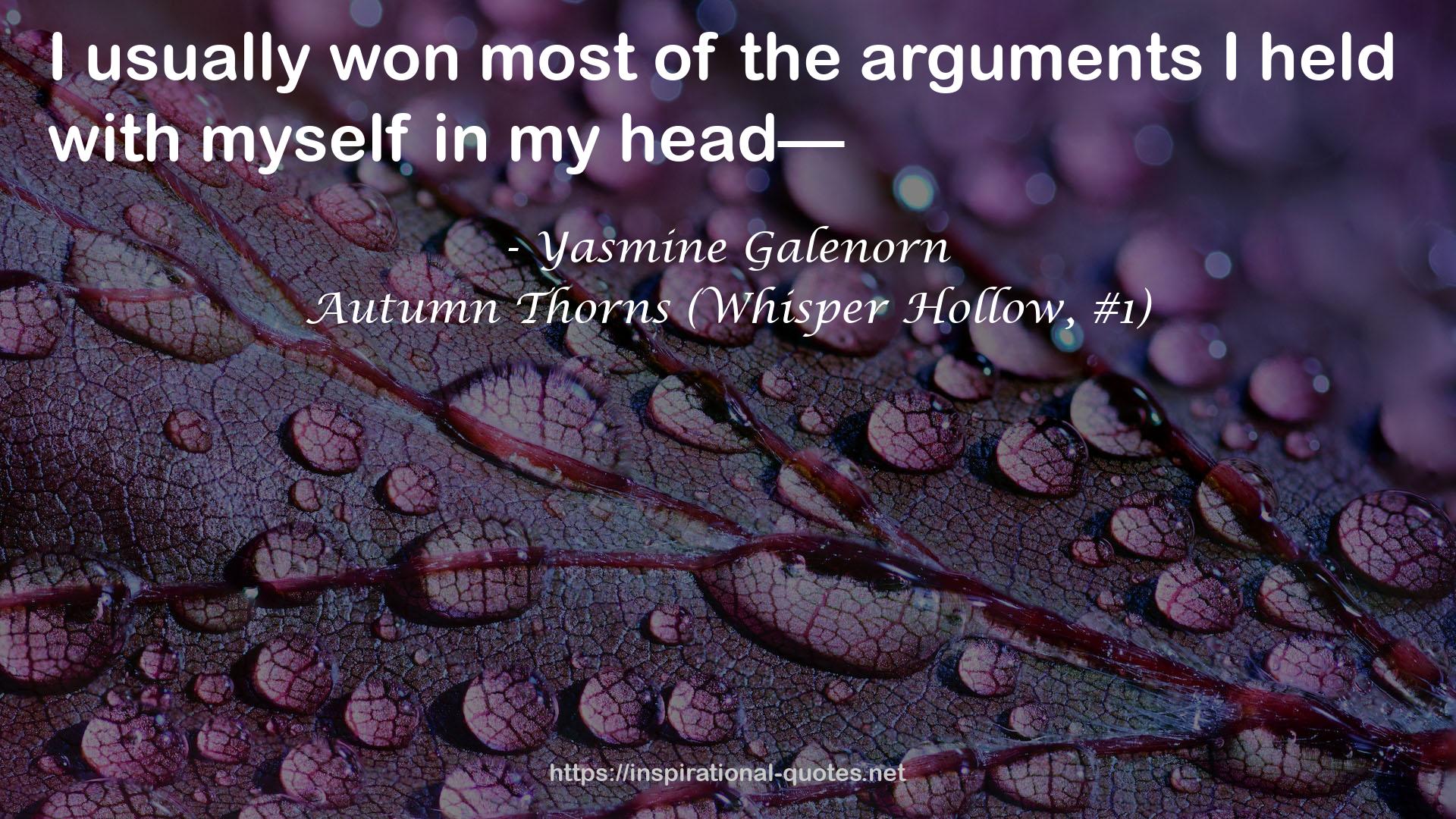 Autumn Thorns (Whisper Hollow, #1) QUOTES