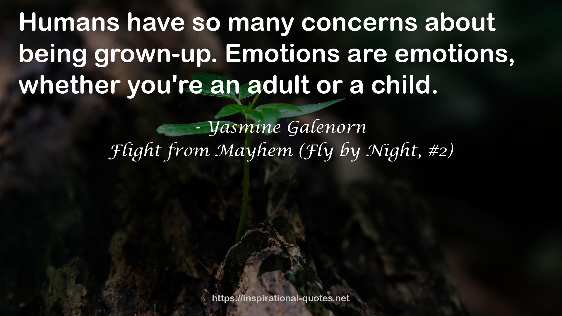 Flight from Mayhem (Fly by Night, #2) QUOTES