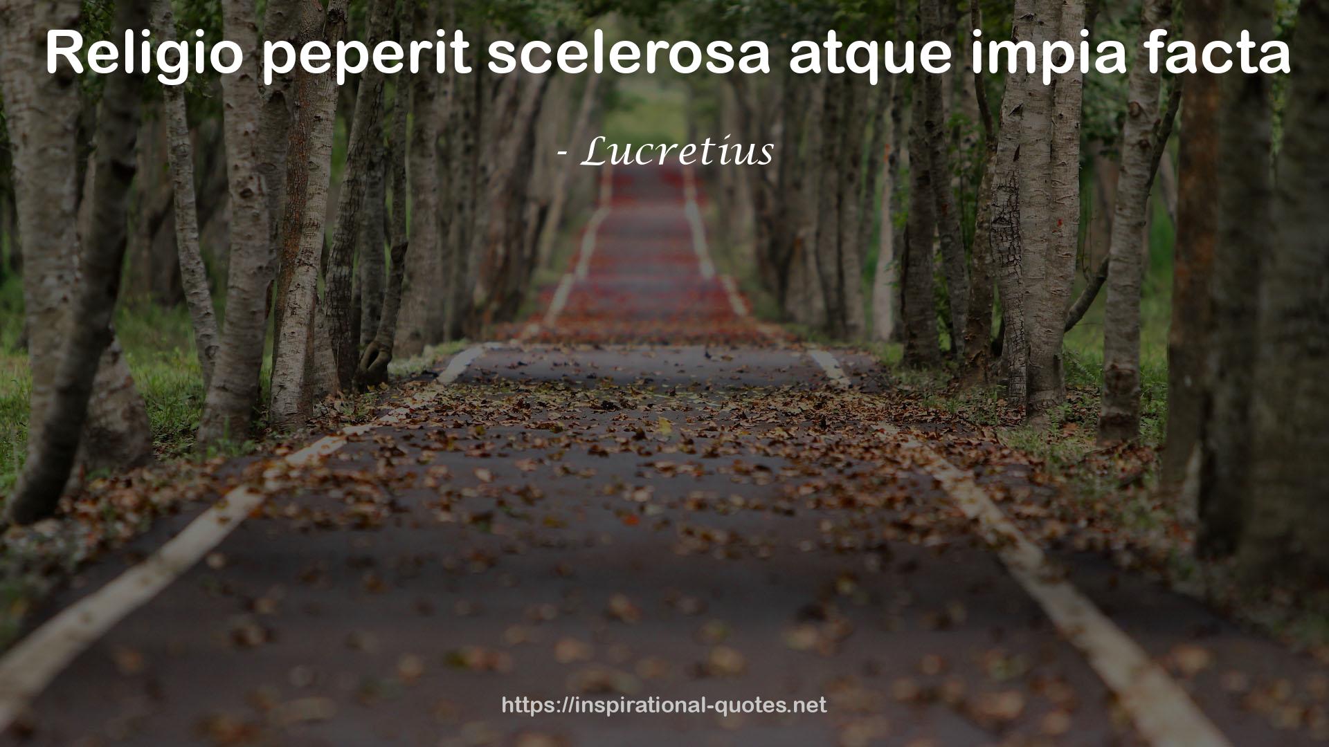 Lucretius QUOTES