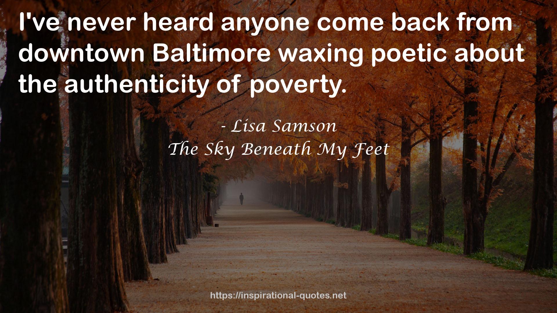 The Sky Beneath My Feet QUOTES