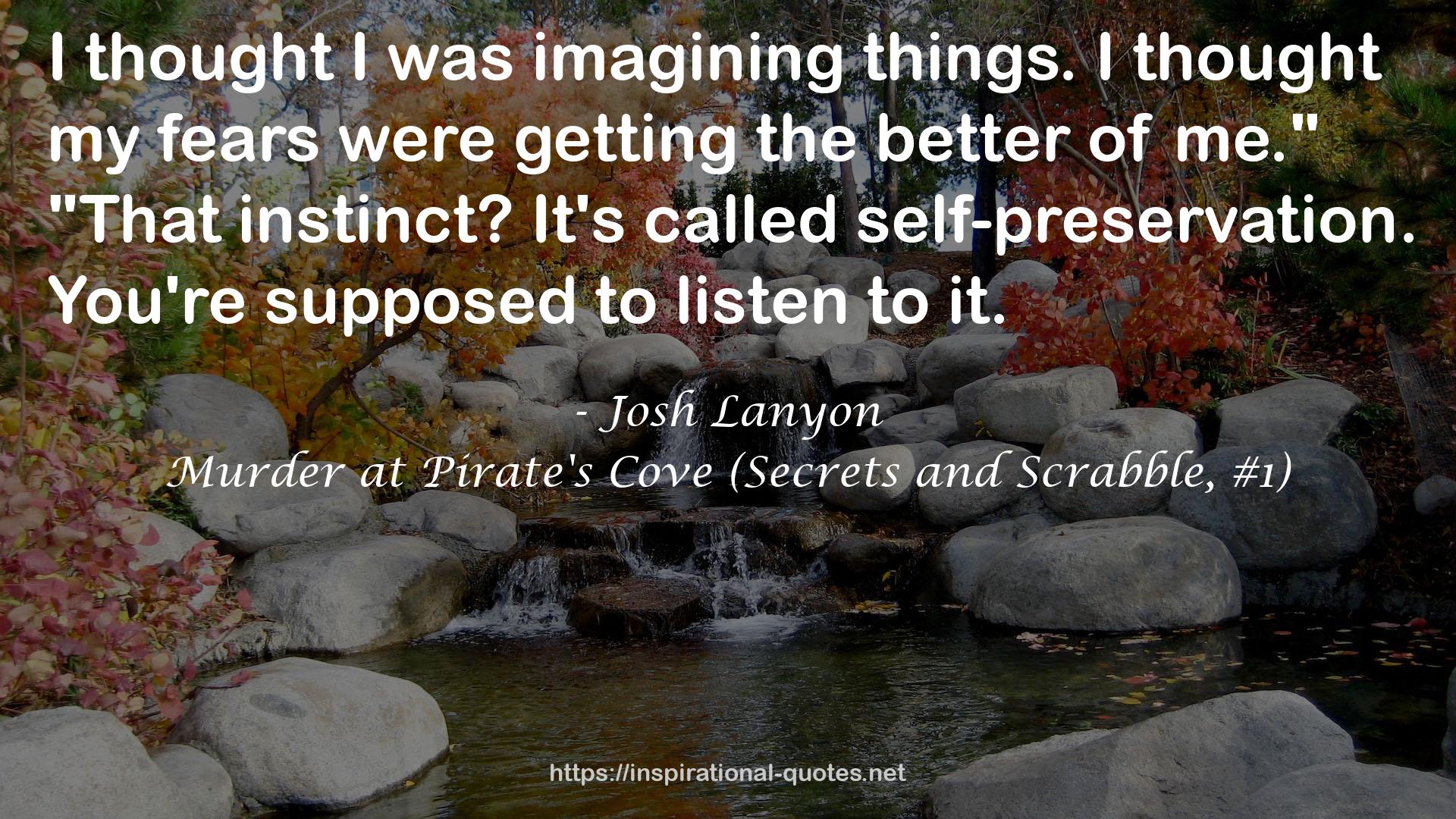 Murder at Pirate's Cove (Secrets and Scrabble, #1) QUOTES
