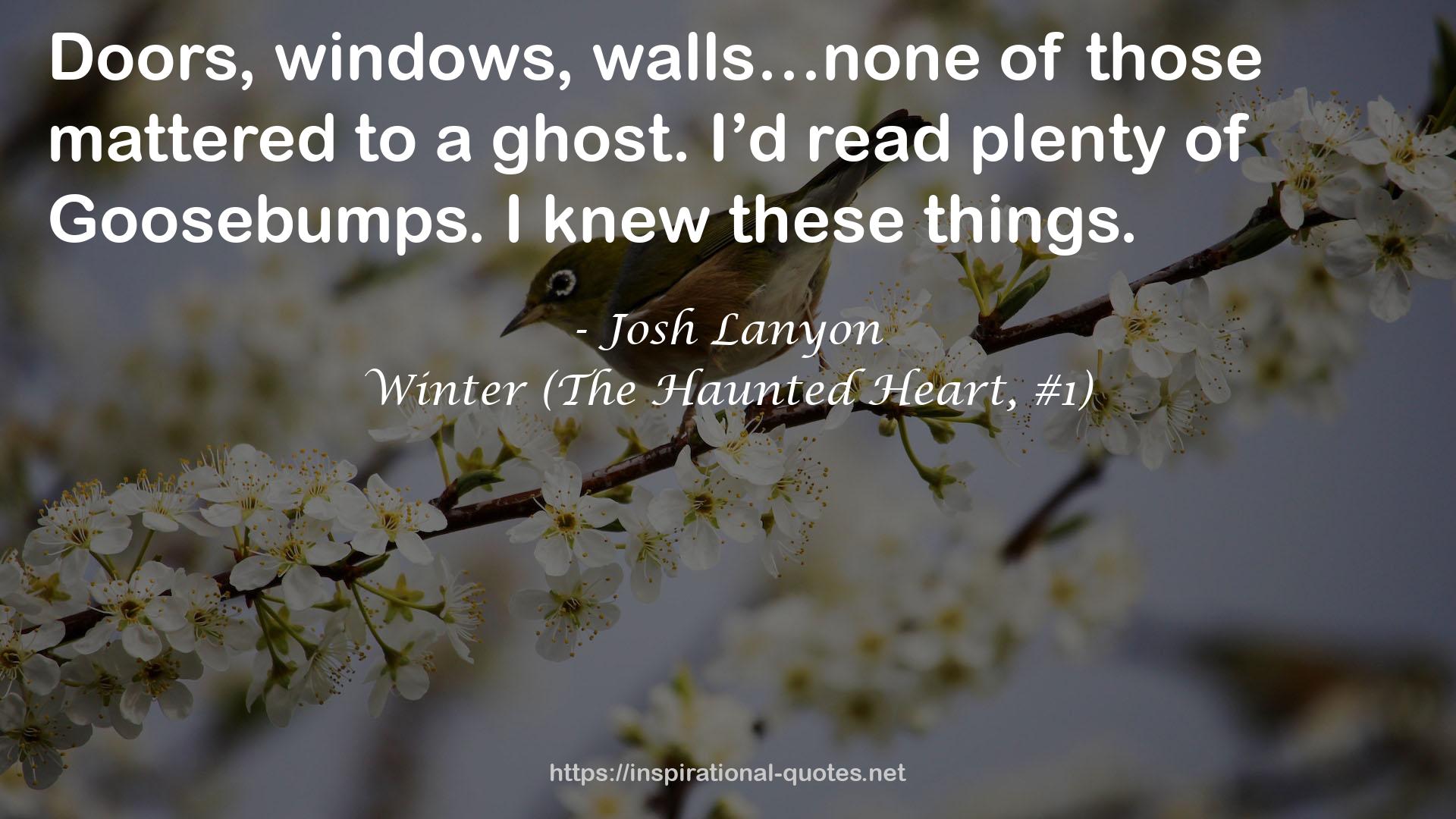 Winter (The Haunted Heart, #1) QUOTES