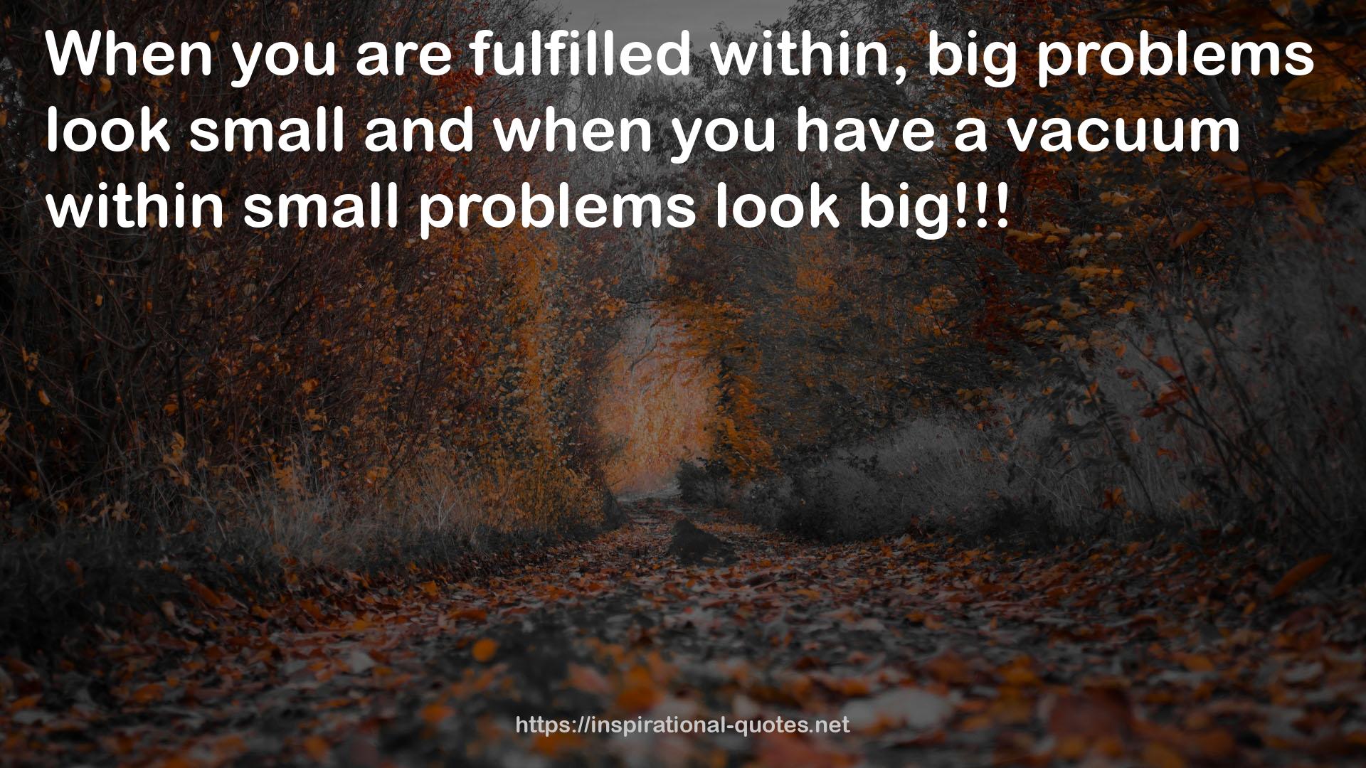 small problems  QUOTES