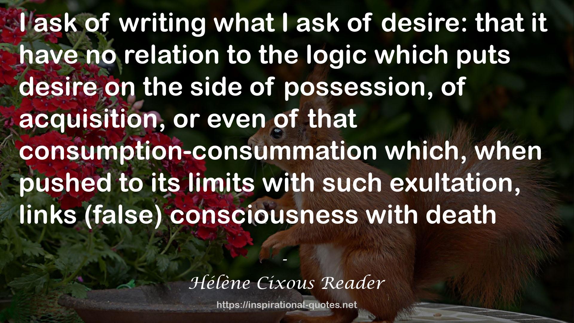 Hélène Cixous Reader QUOTES