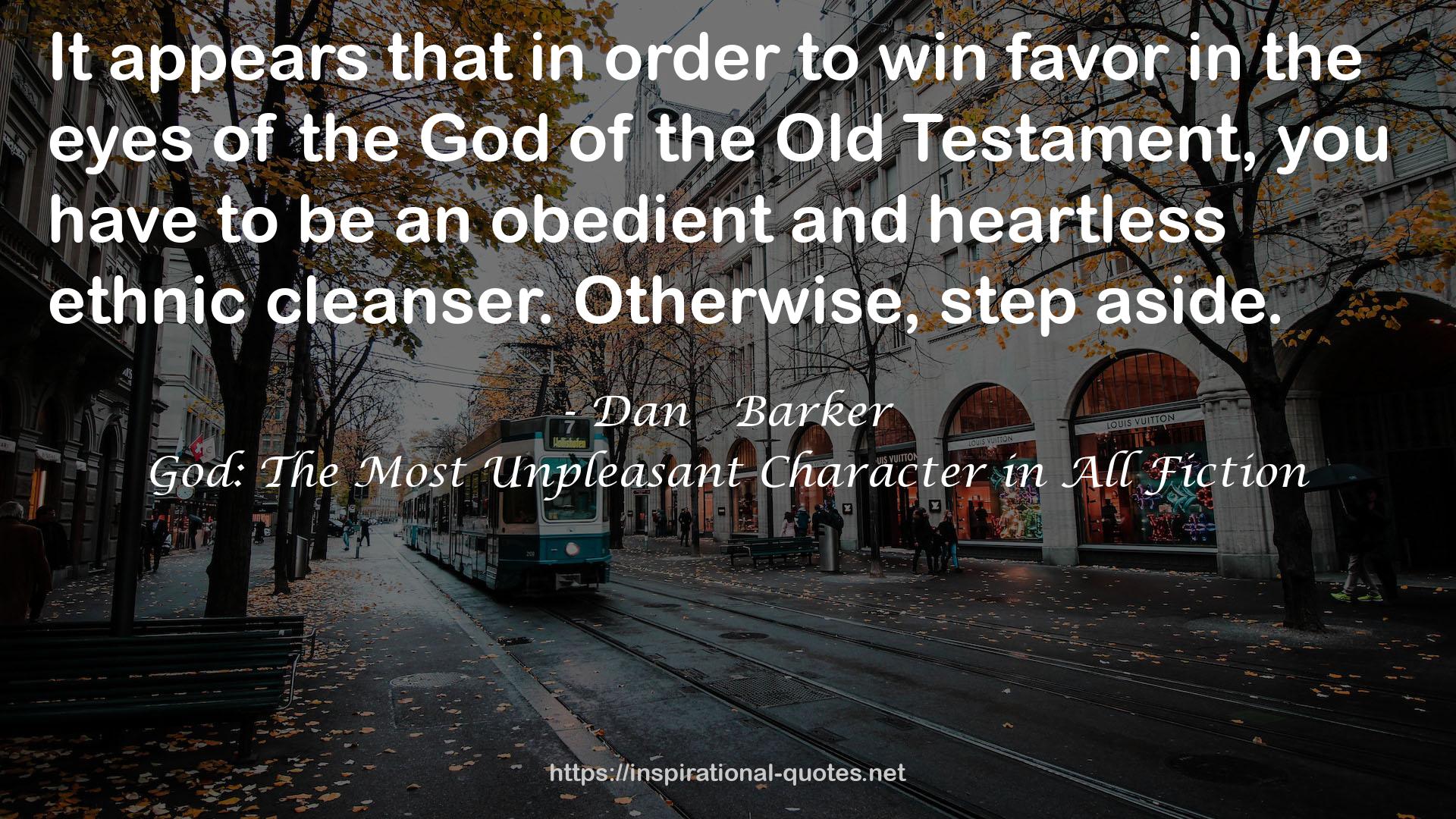 God: The Most Unpleasant Character in All Fiction QUOTES