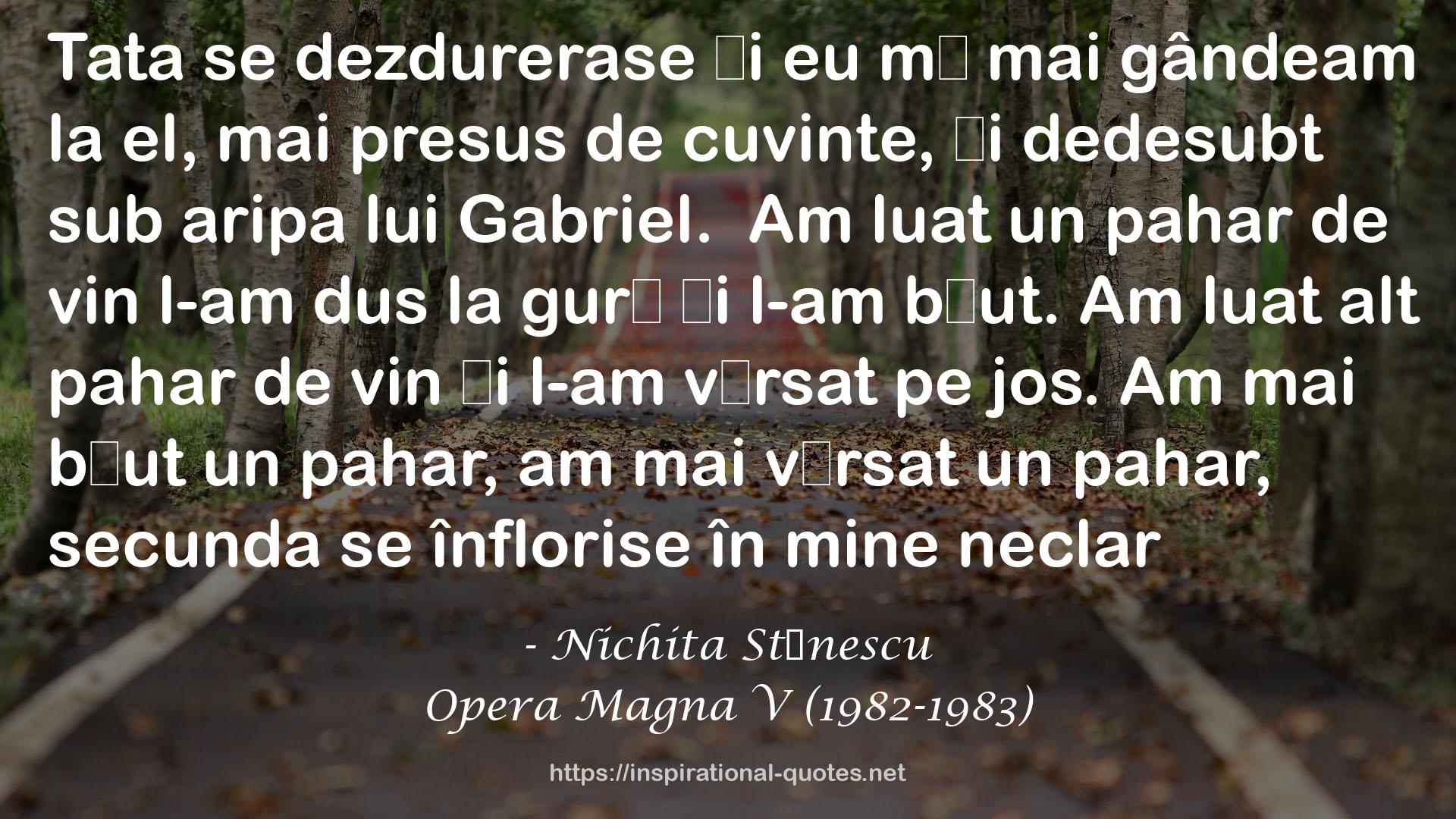 Opera Magna V (1982-1983) QUOTES