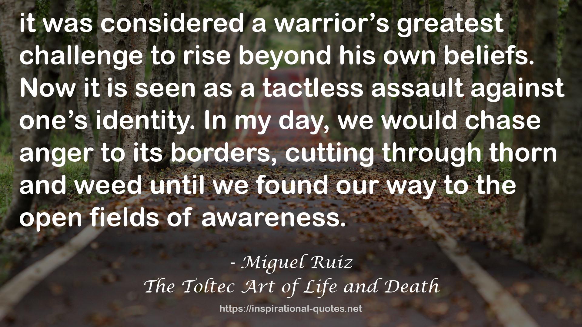 The Toltec Art of Life and Death QUOTES