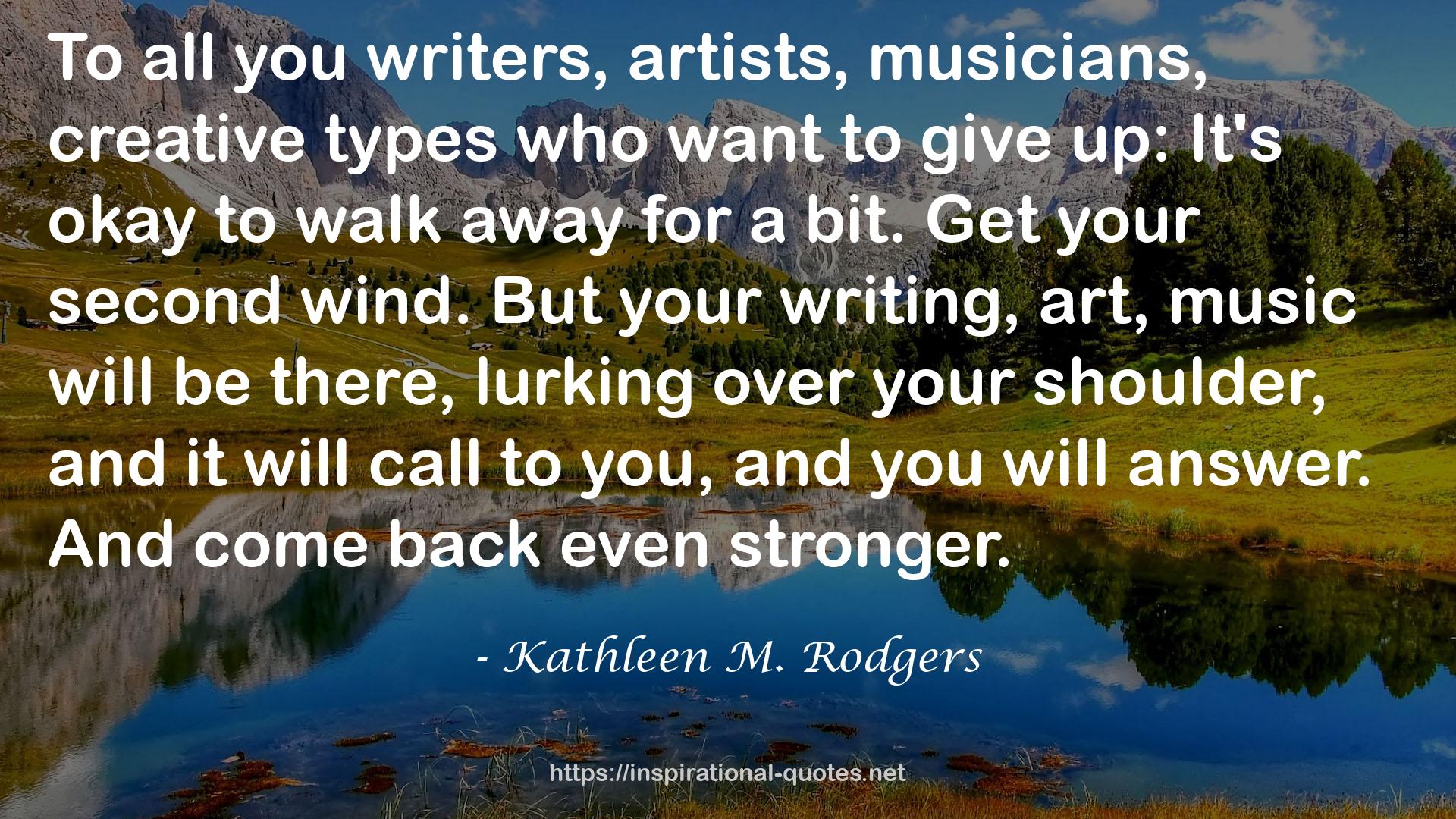 Kathleen M. Rodgers QUOTES