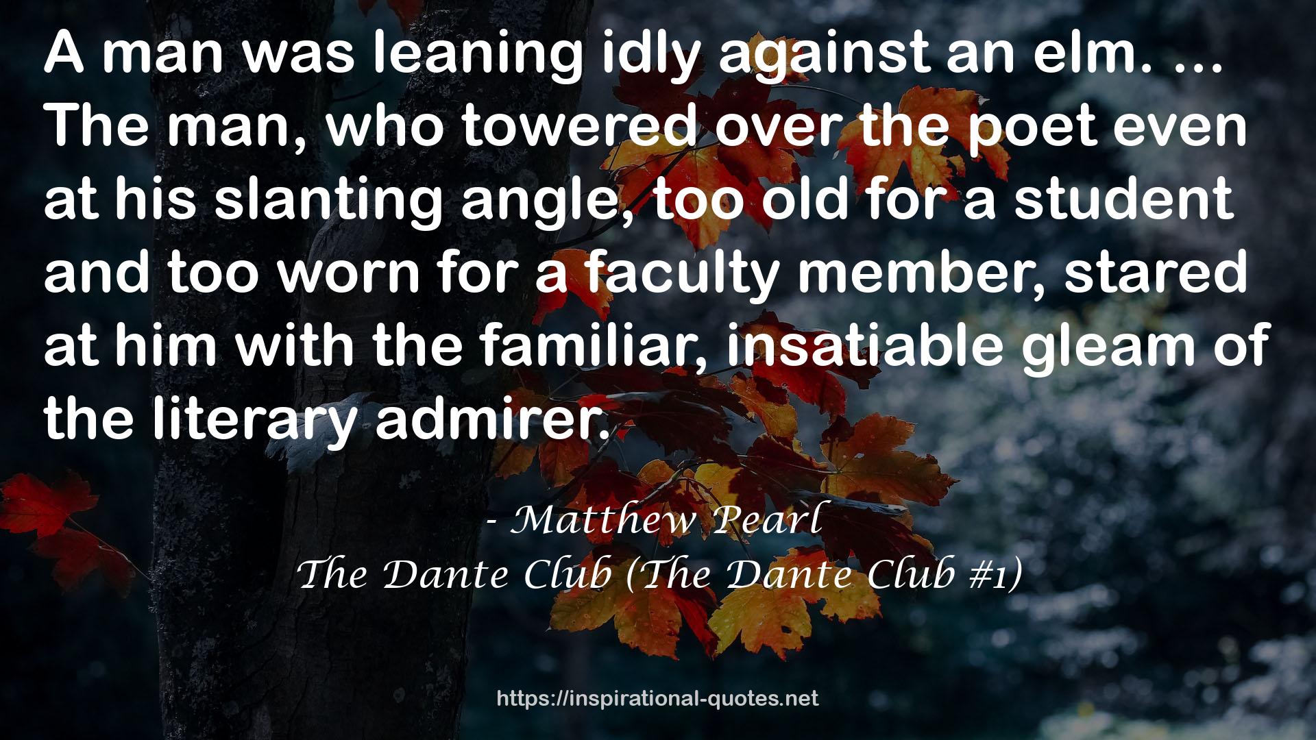 The Dante Club (The Dante Club #1) QUOTES