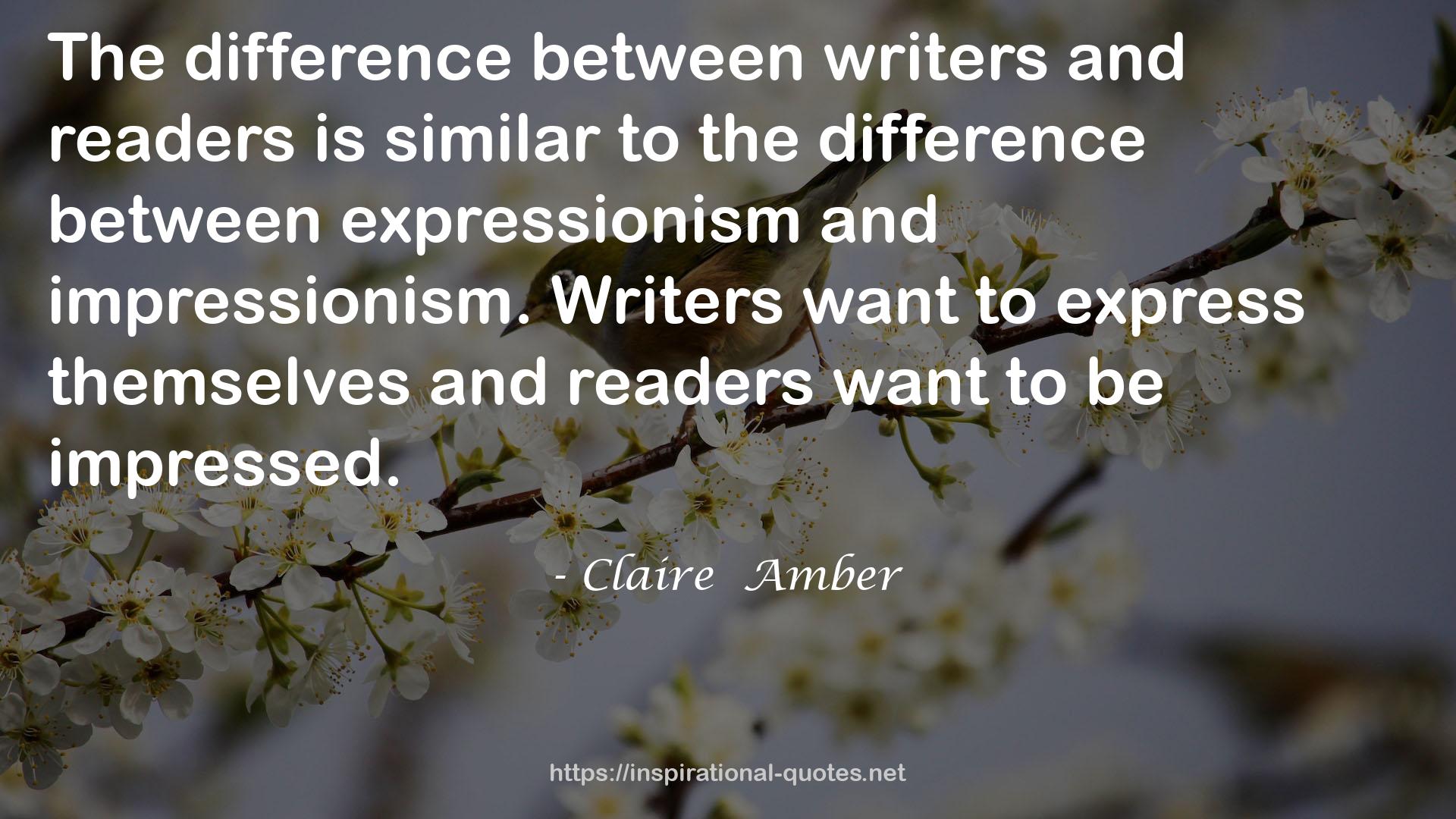 Claire  Amber QUOTES