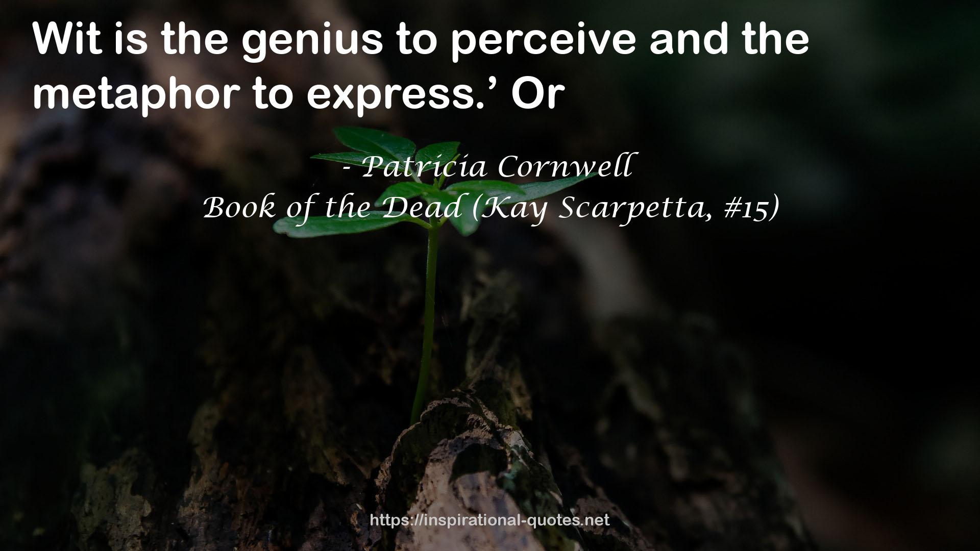 Book of the Dead (Kay Scarpetta, #15) QUOTES