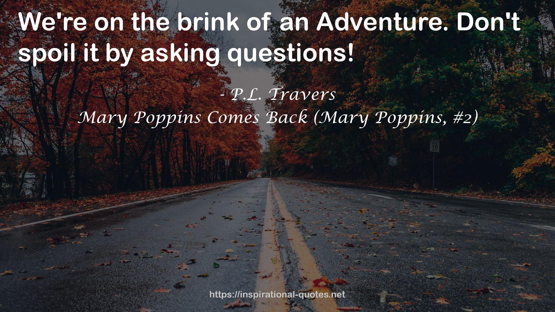 Mary Poppins Comes Back (Mary Poppins, #2) QUOTES