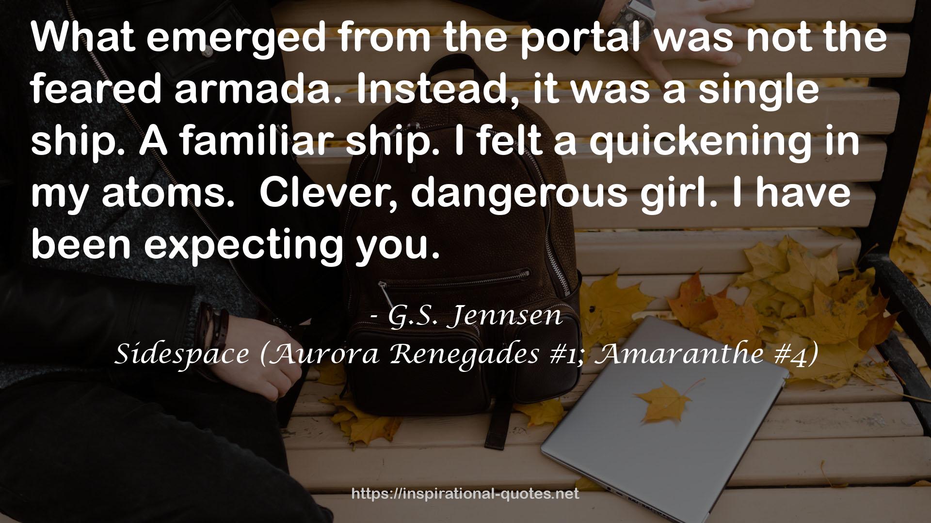 Sidespace (Aurora Renegades #1; Amaranthe #4) QUOTES