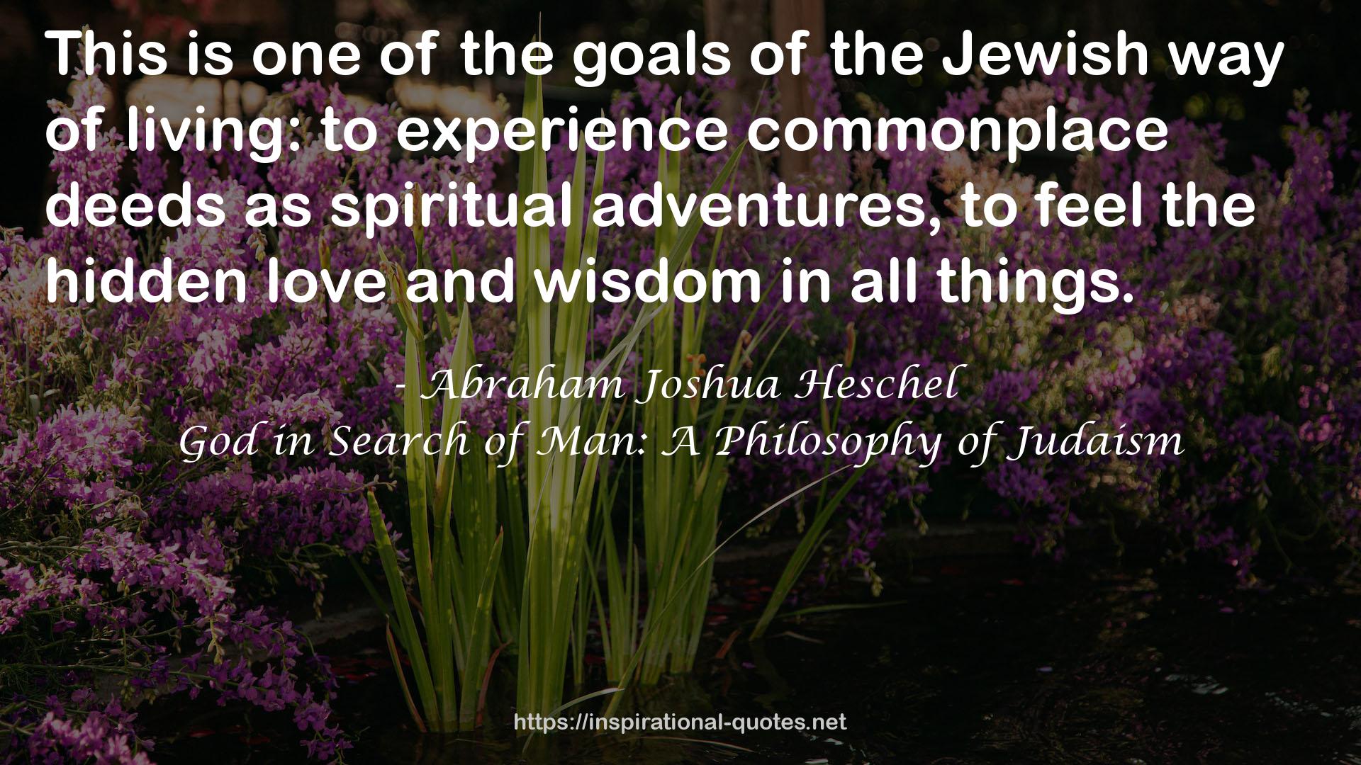 the Jewish way  QUOTES