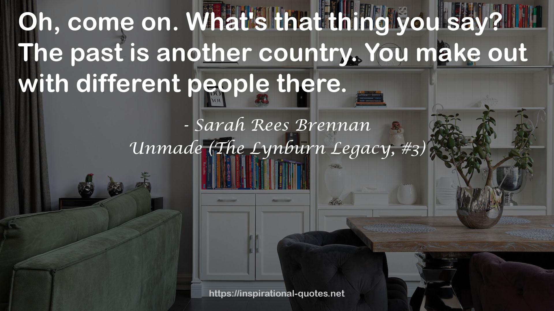 Unmade (The Lynburn Legacy, #3) QUOTES
