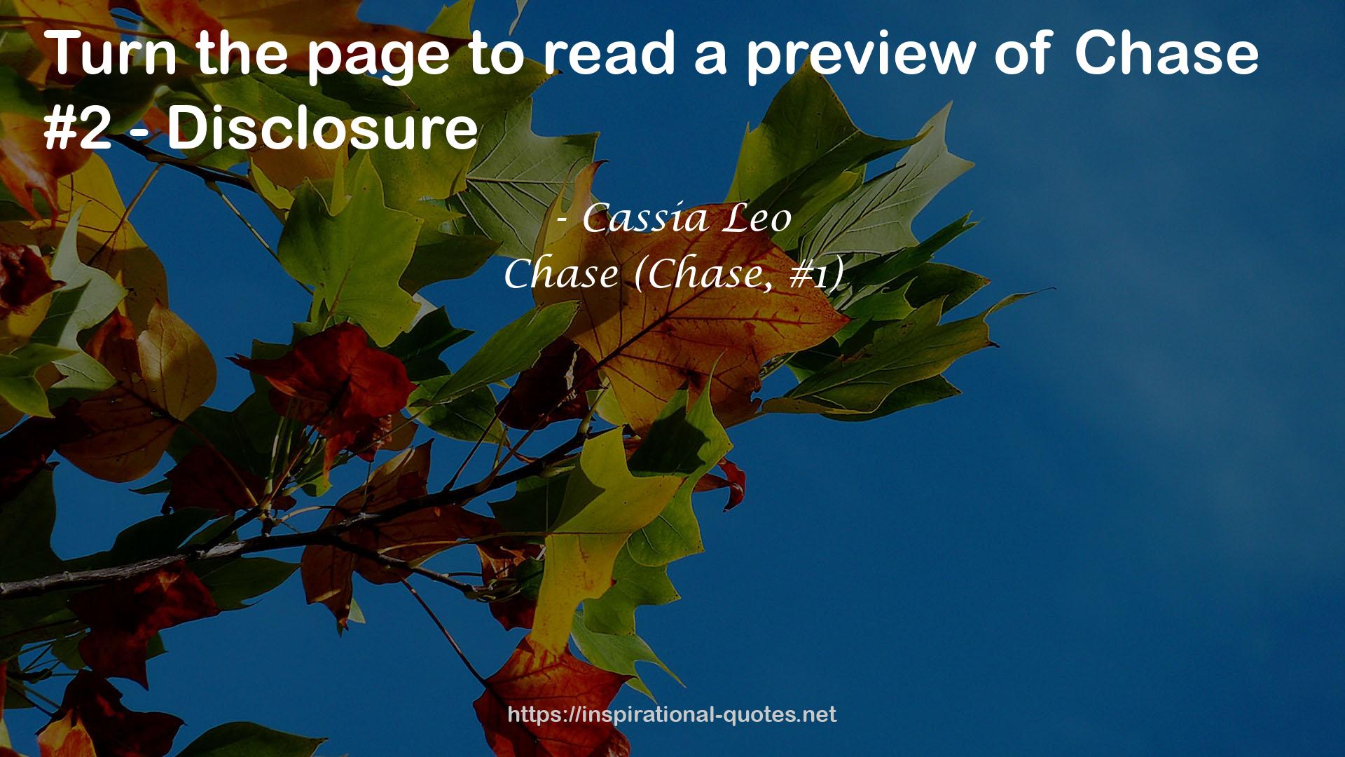 Chase (Chase, #1) QUOTES