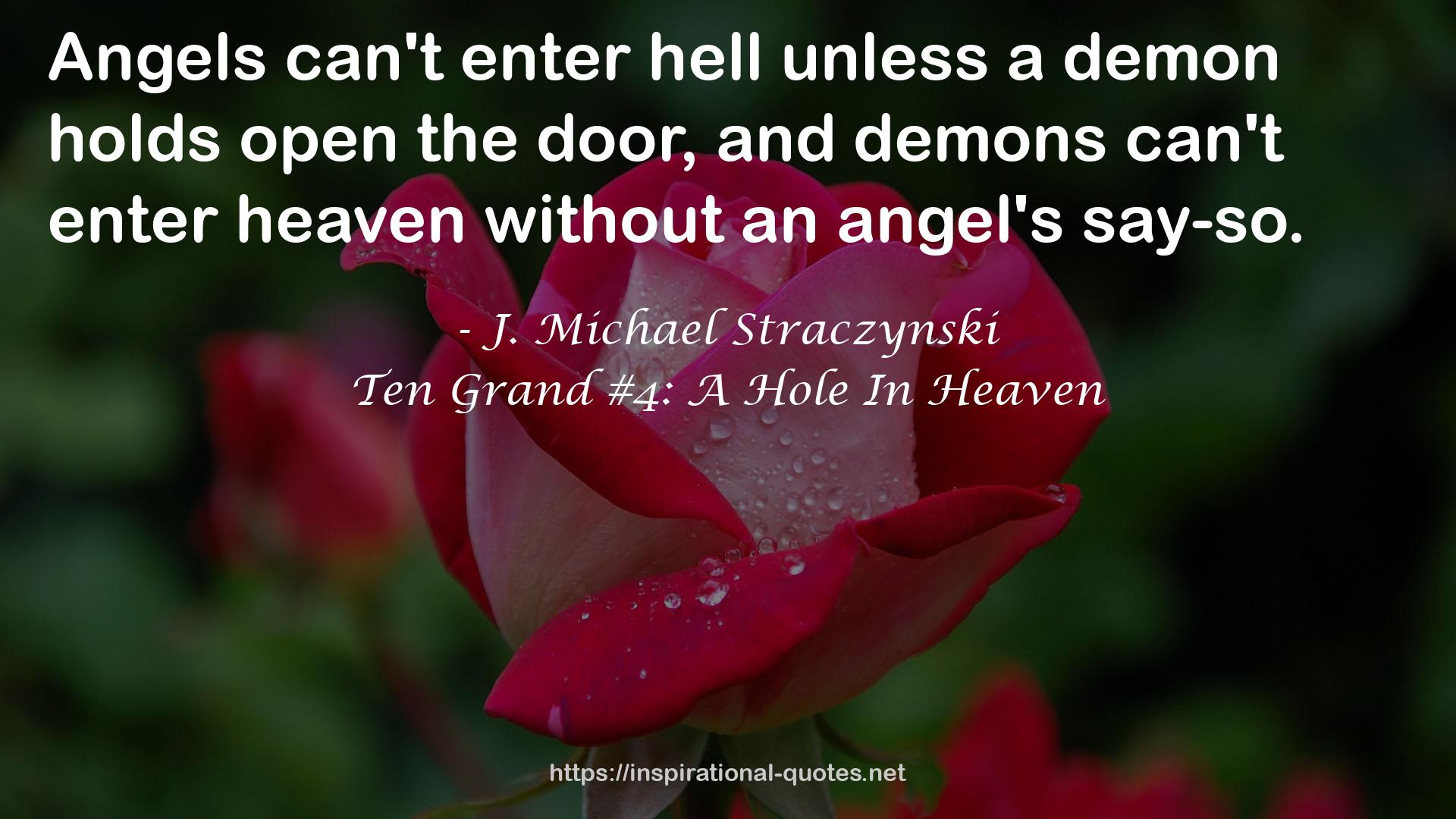 Ten Grand #4: A Hole In Heaven QUOTES