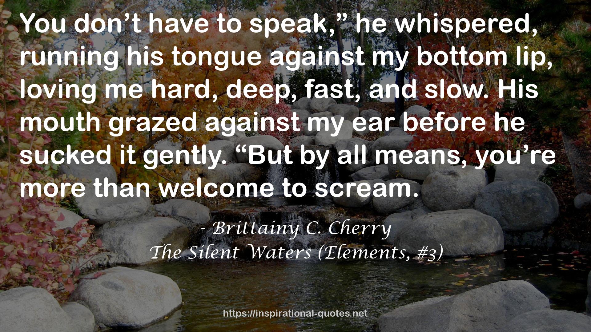 The Silent Waters (Elements, #3) QUOTES