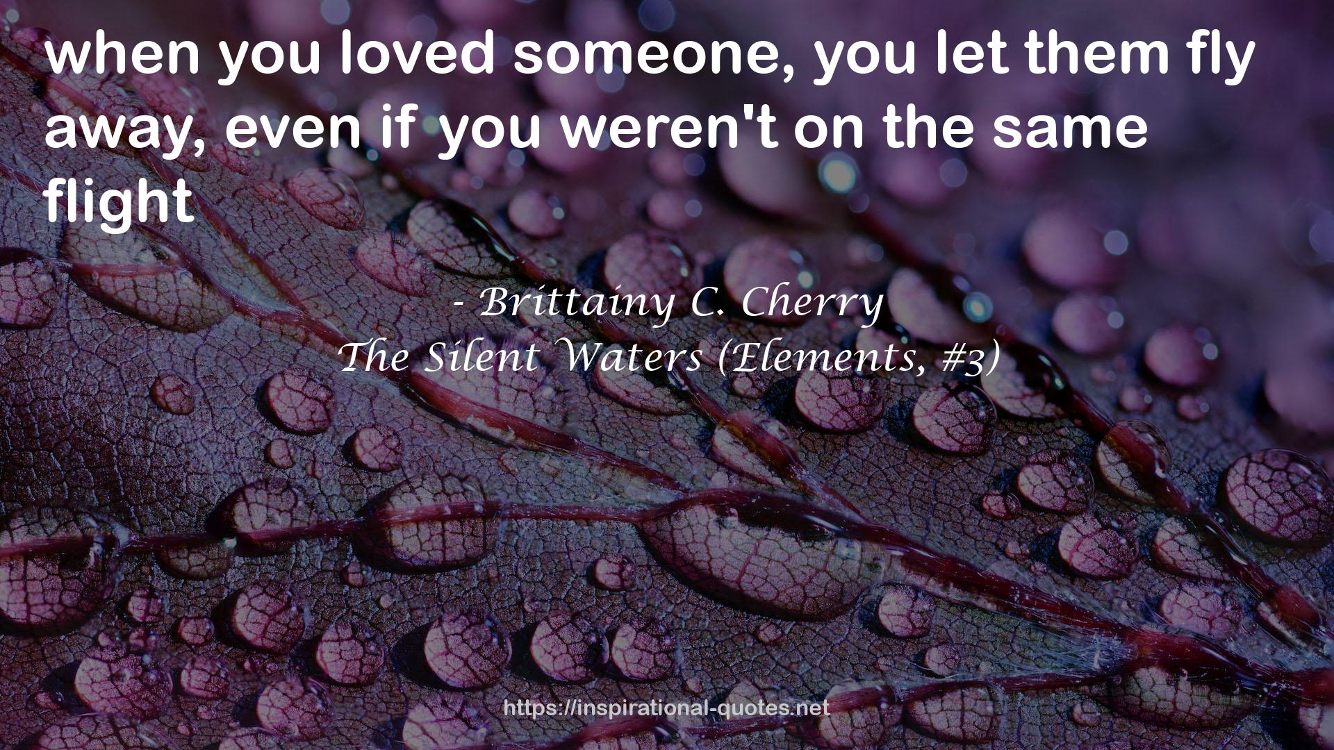 The Silent Waters (Elements, #3) QUOTES