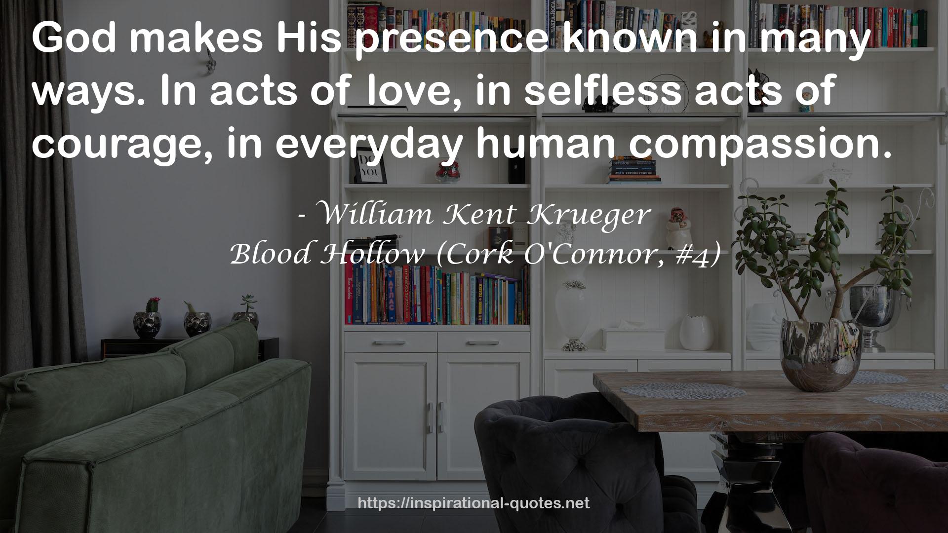 Blood Hollow (Cork O'Connor, #4) QUOTES