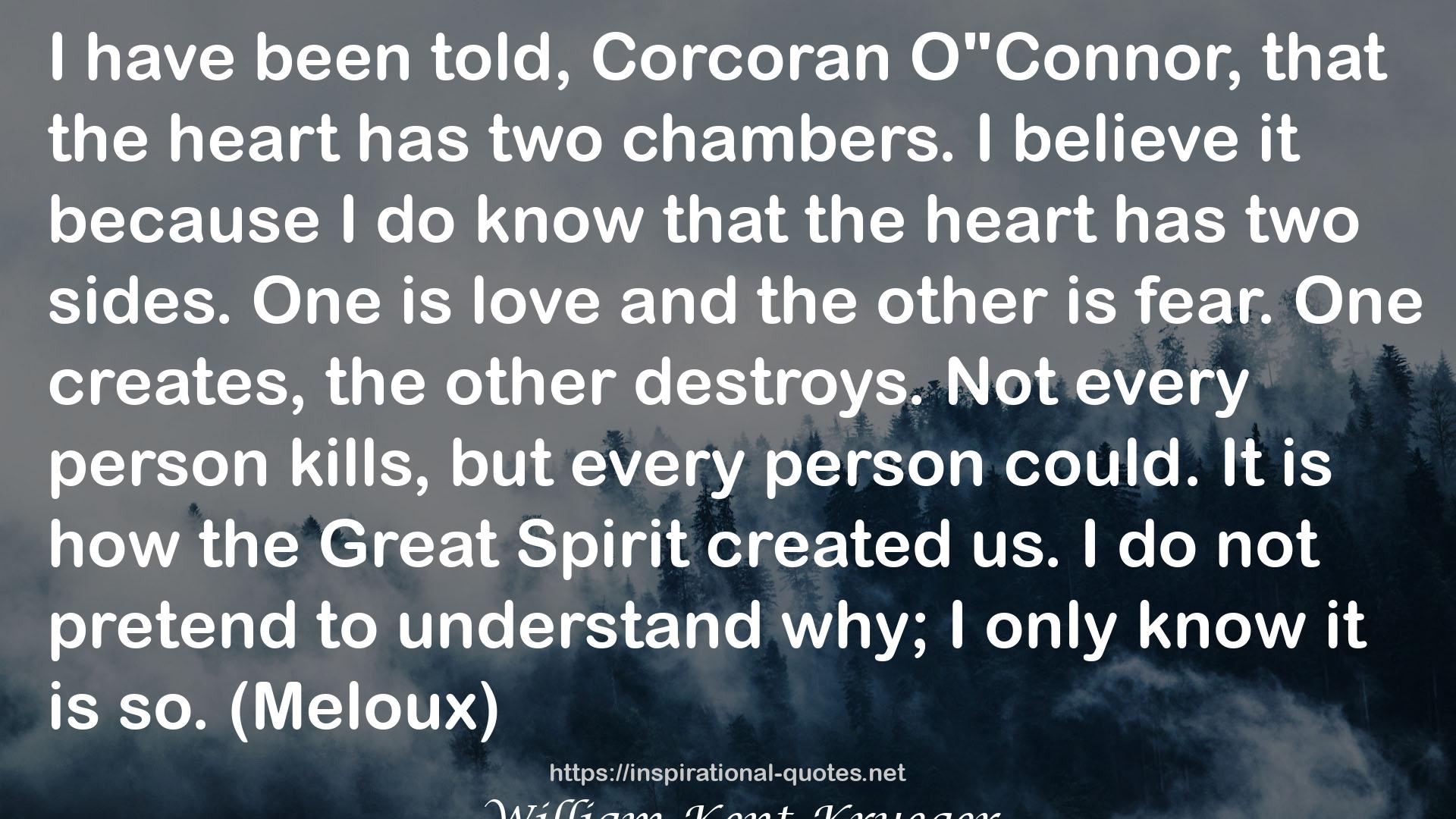 Red Knife (Cork O'Connor, #8) QUOTES