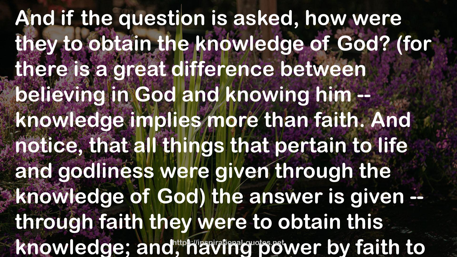 Lectures on Faith QUOTES