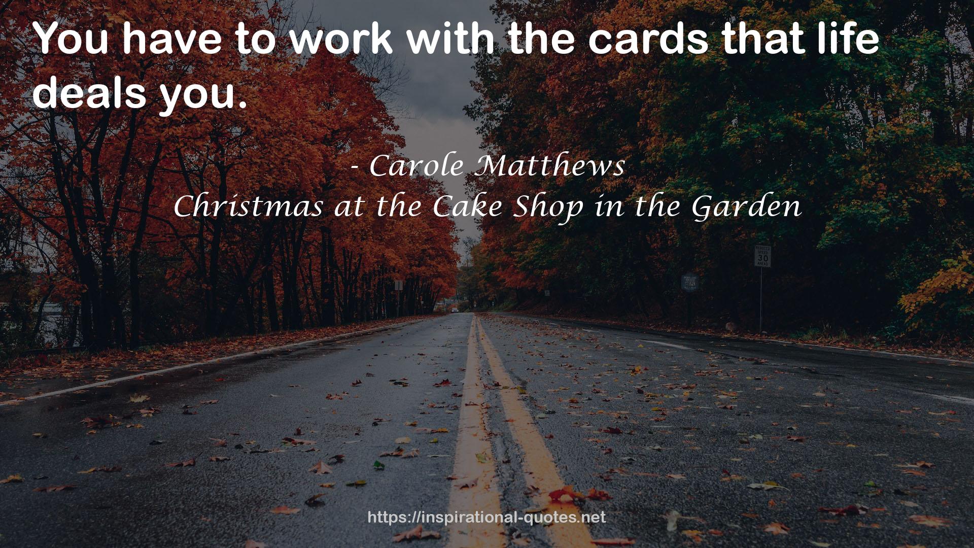 Christmas at the Cake Shop in the Garden QUOTES