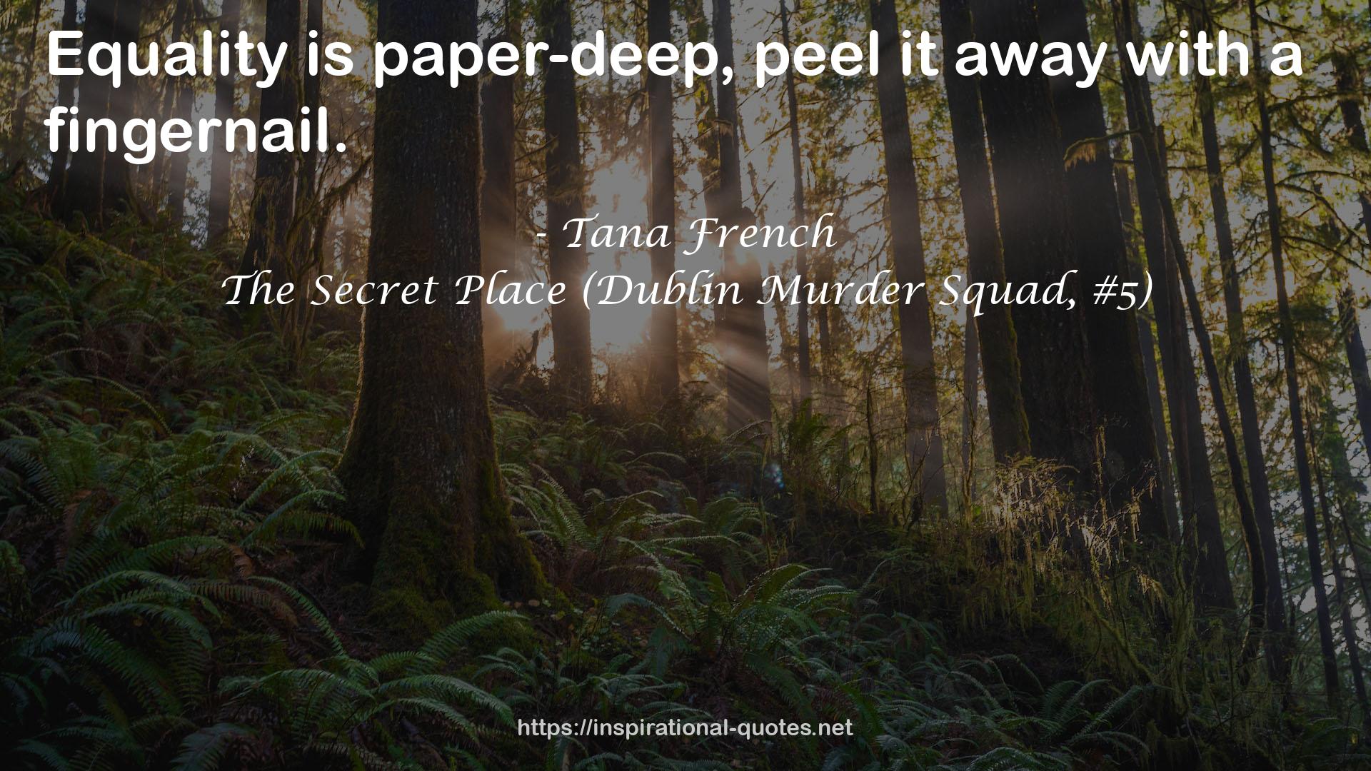 The Secret Place (Dublin Murder Squad, #5) QUOTES