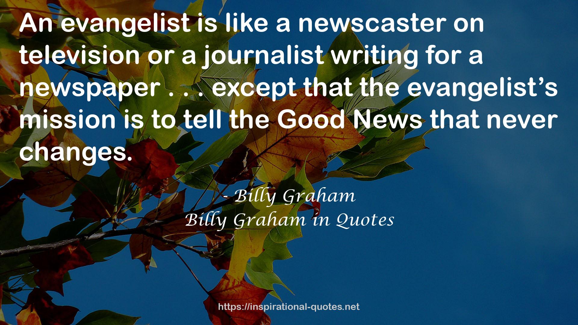 a newscaster  QUOTES