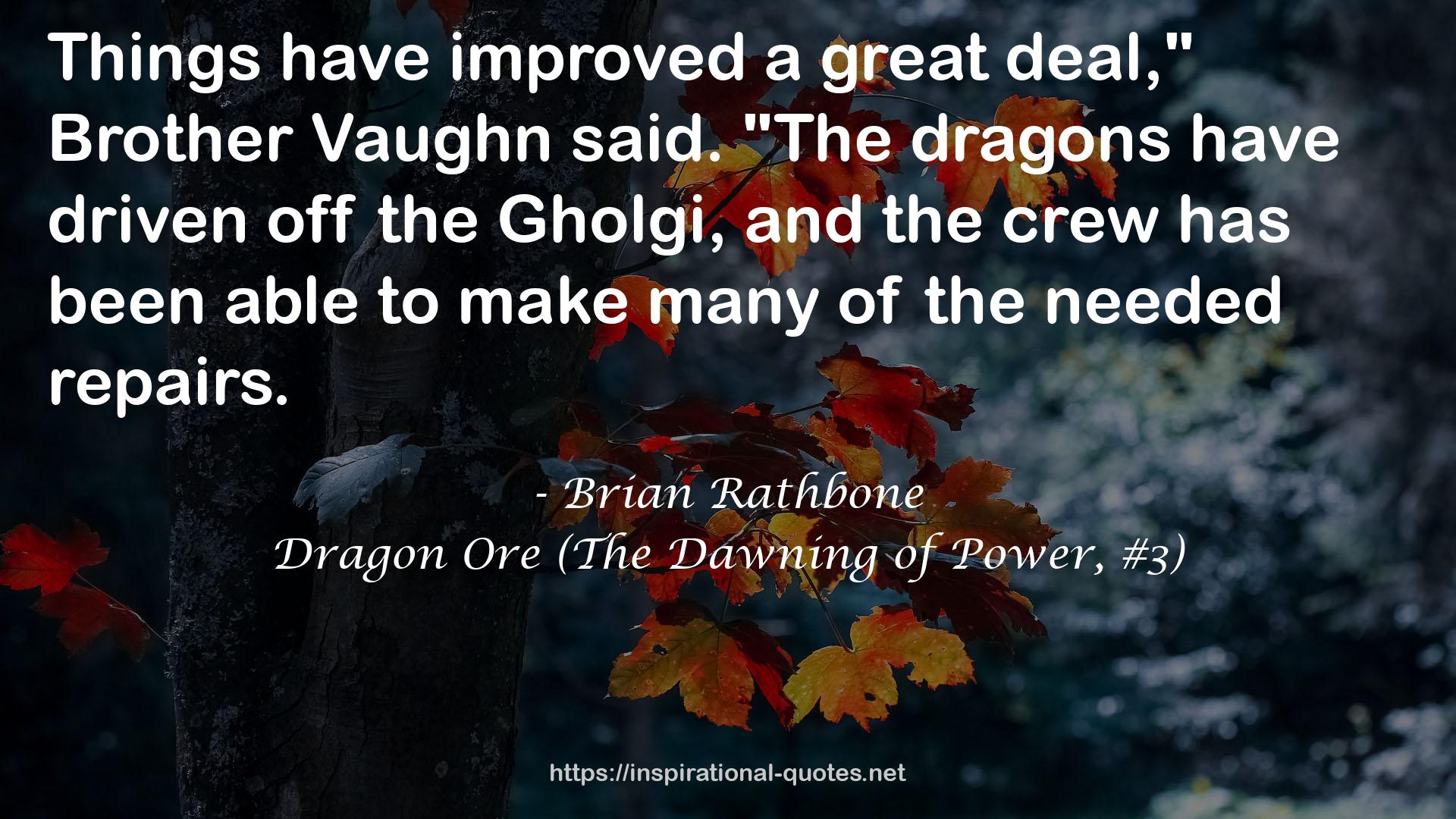 Dragon Ore (The Dawning of Power, #3) QUOTES