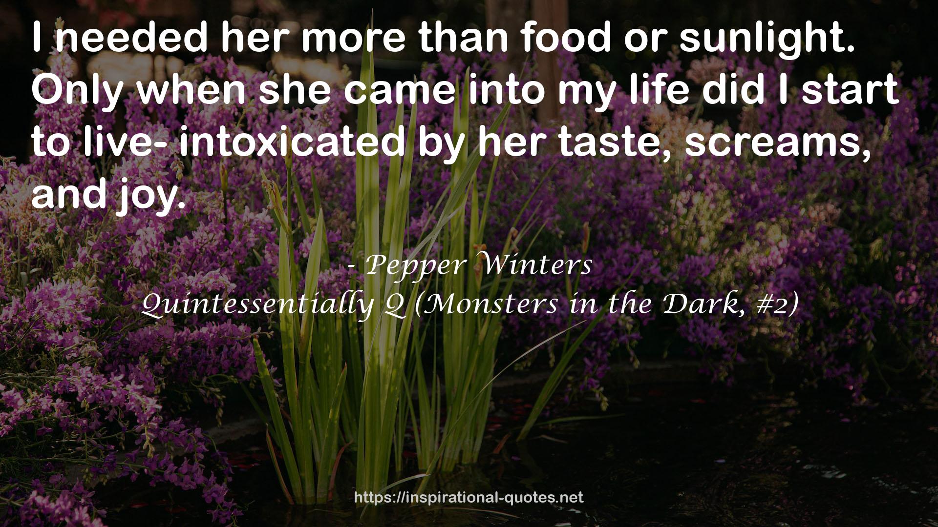 Quintessentially Q (Monsters in the Dark, #2) QUOTES