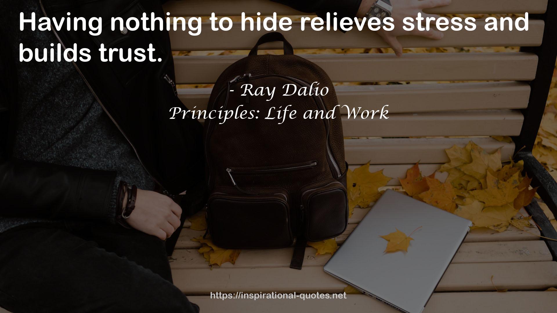 Principles: Life and Work QUOTES