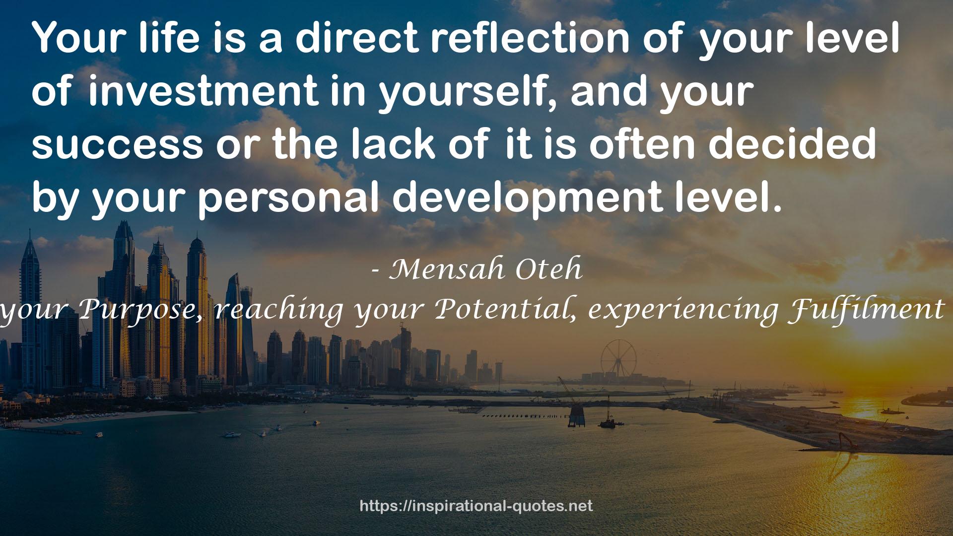 a direct reflection  QUOTES