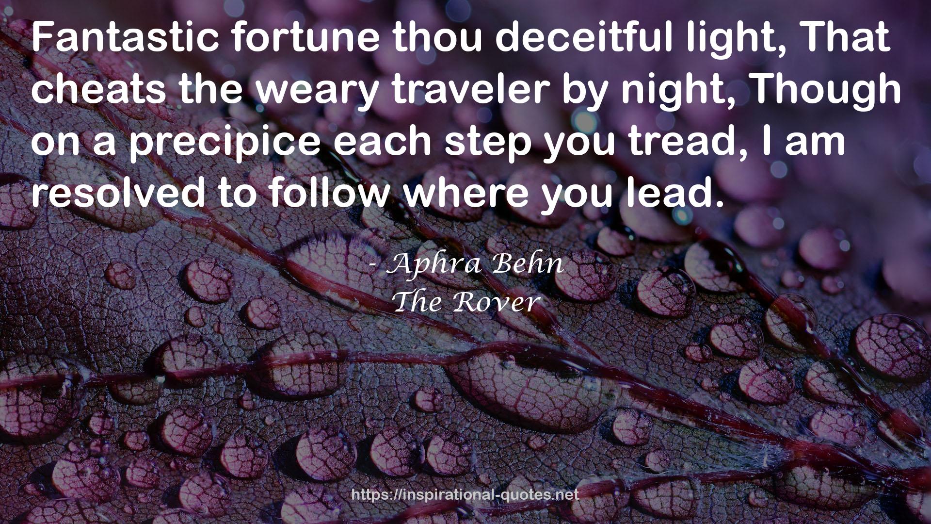 the weary traveler  QUOTES