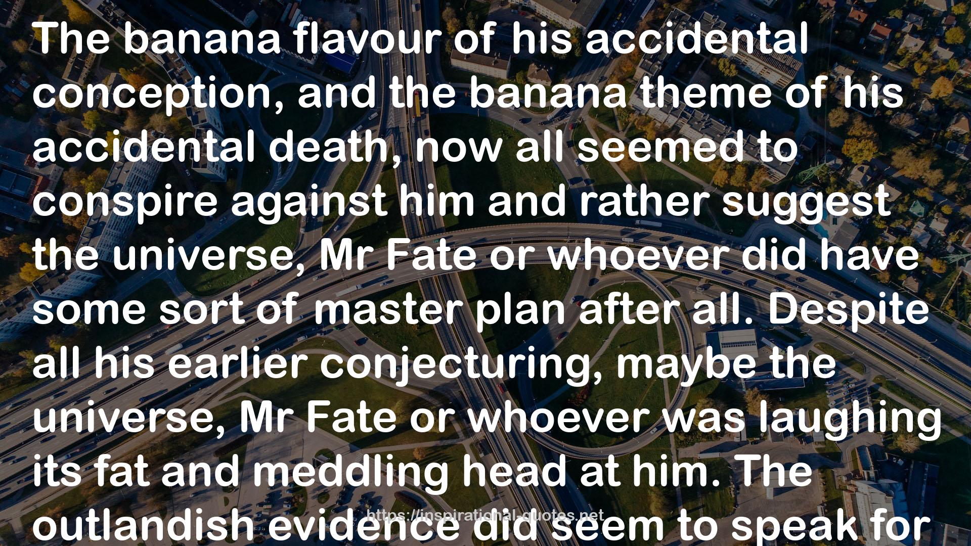 a banana skin  QUOTES