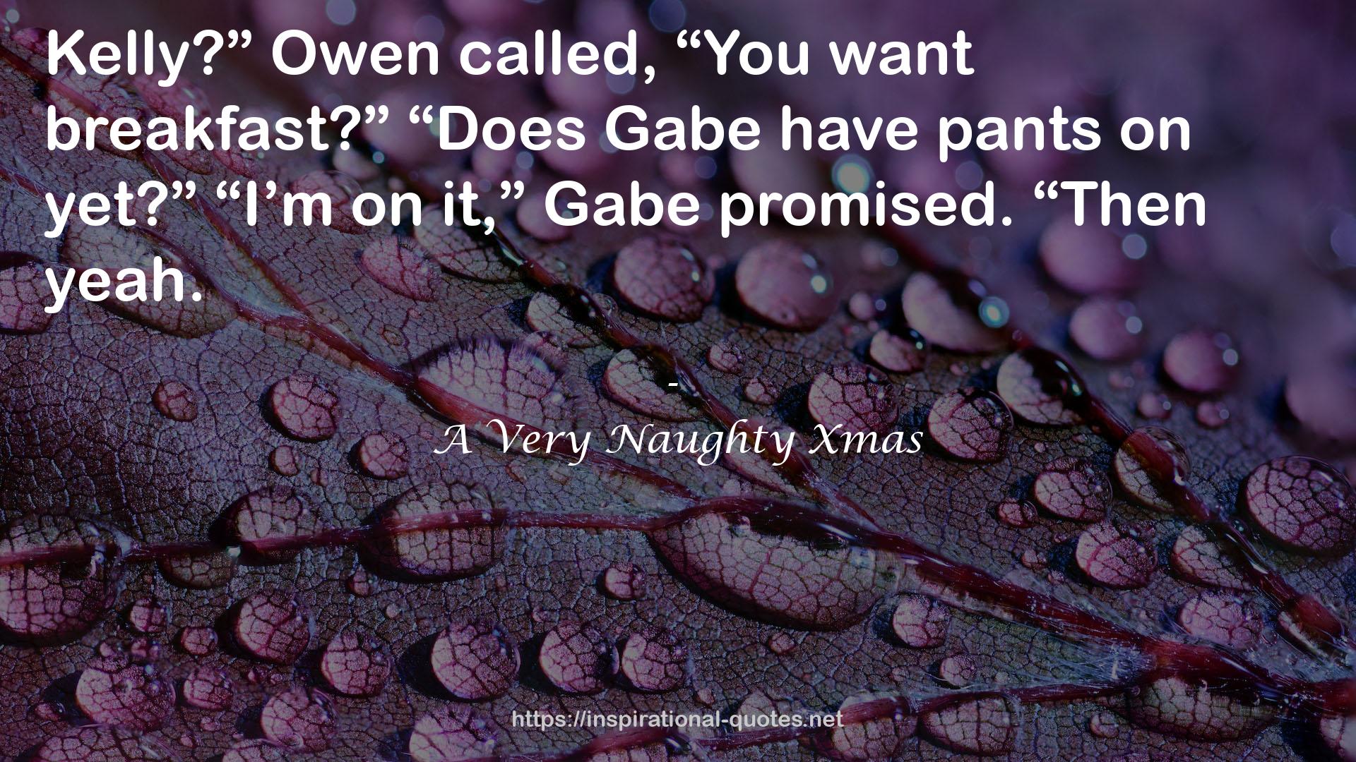 A Very Naughty Xmas QUOTES