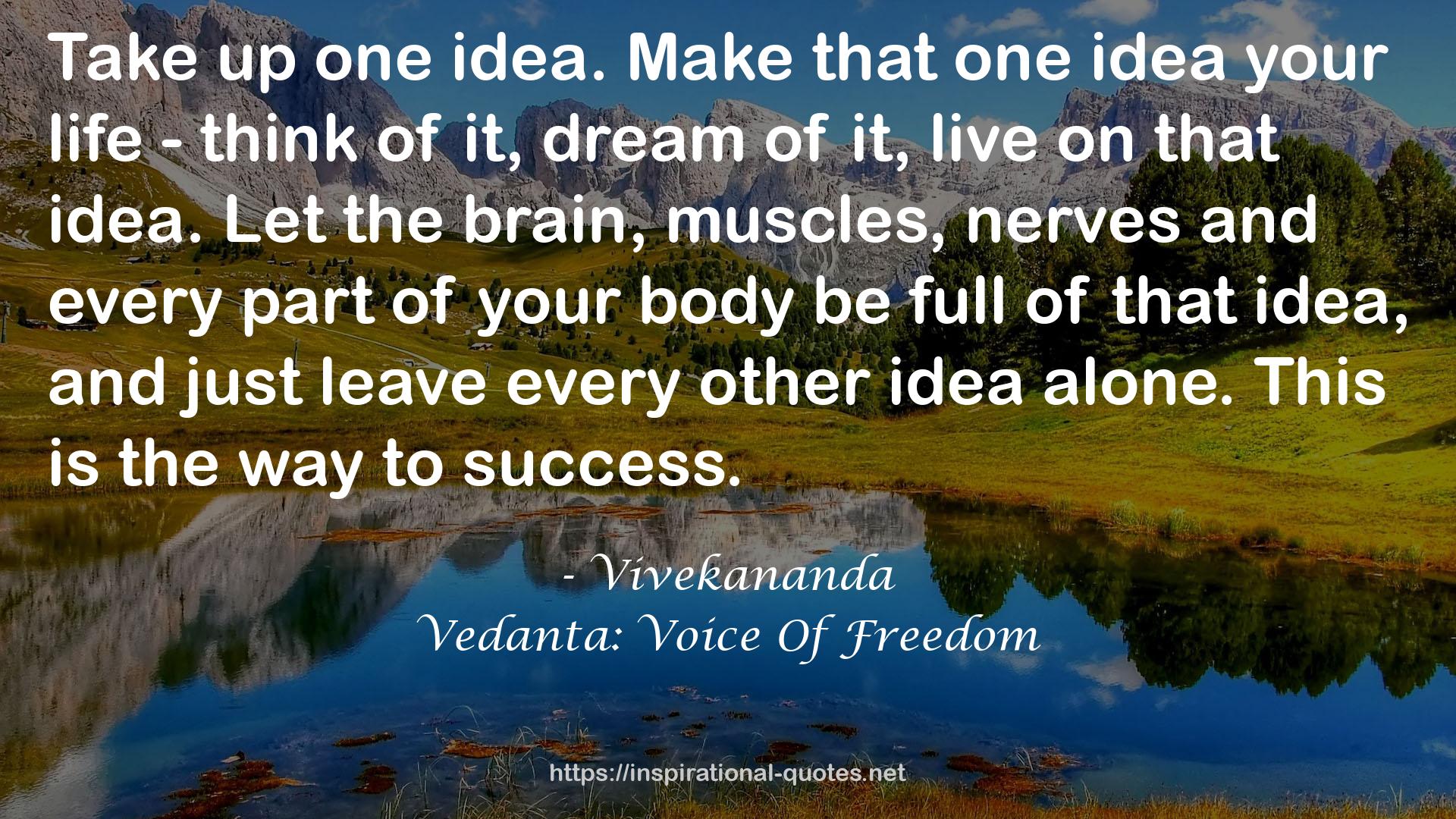 Vedanta: Voice Of Freedom QUOTES
