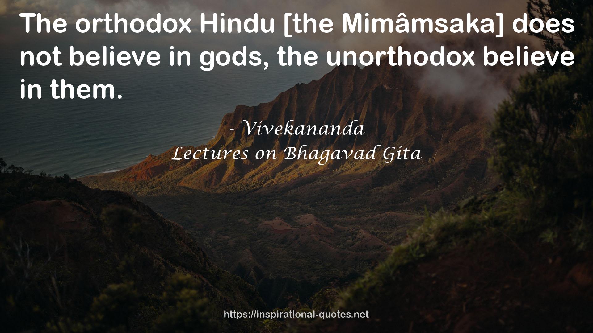 Lectures on Bhagavad Gita QUOTES