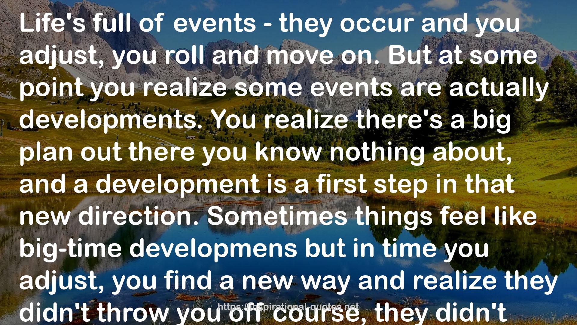 some events  QUOTES