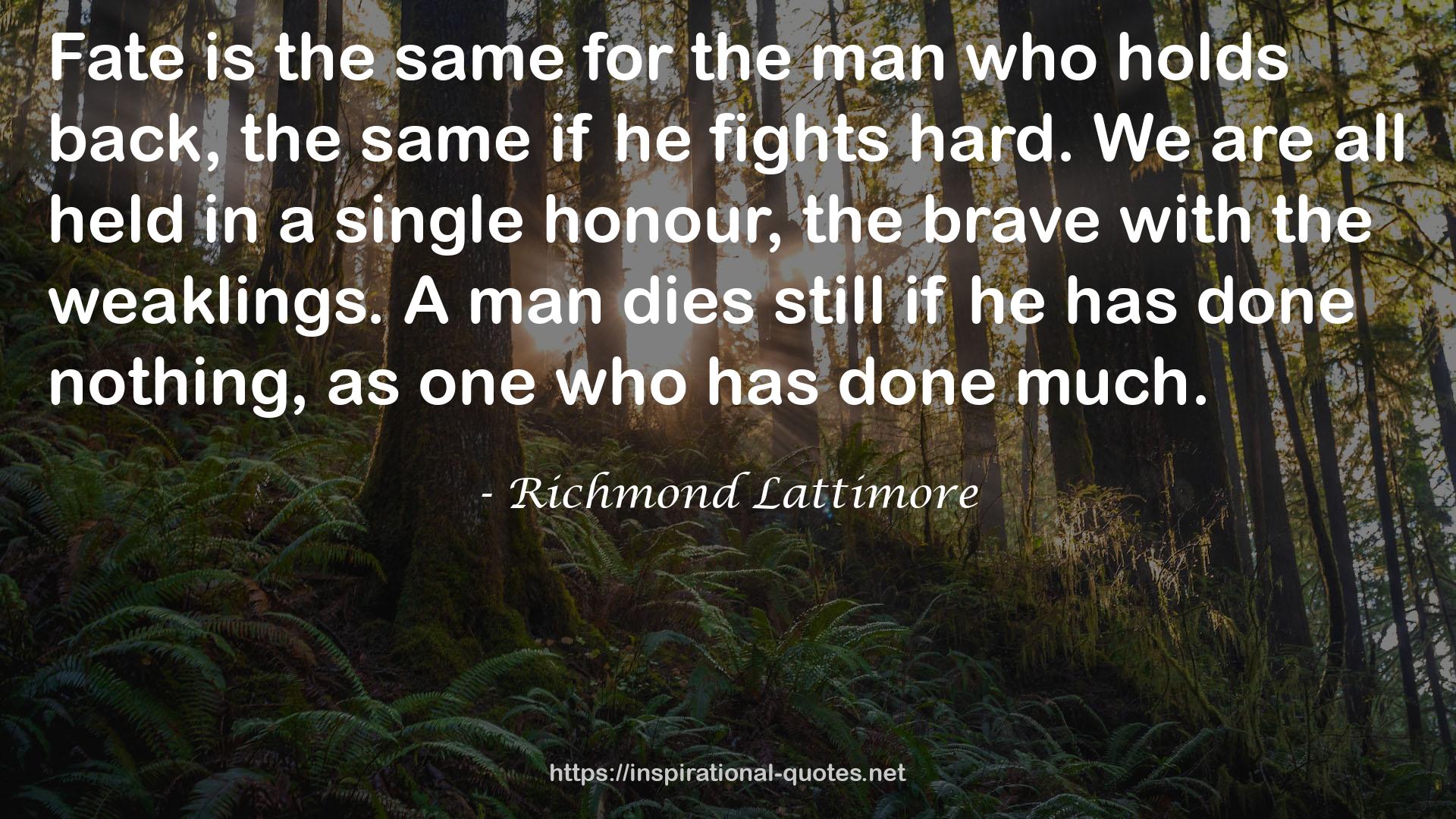 Richmond Lattimore QUOTES