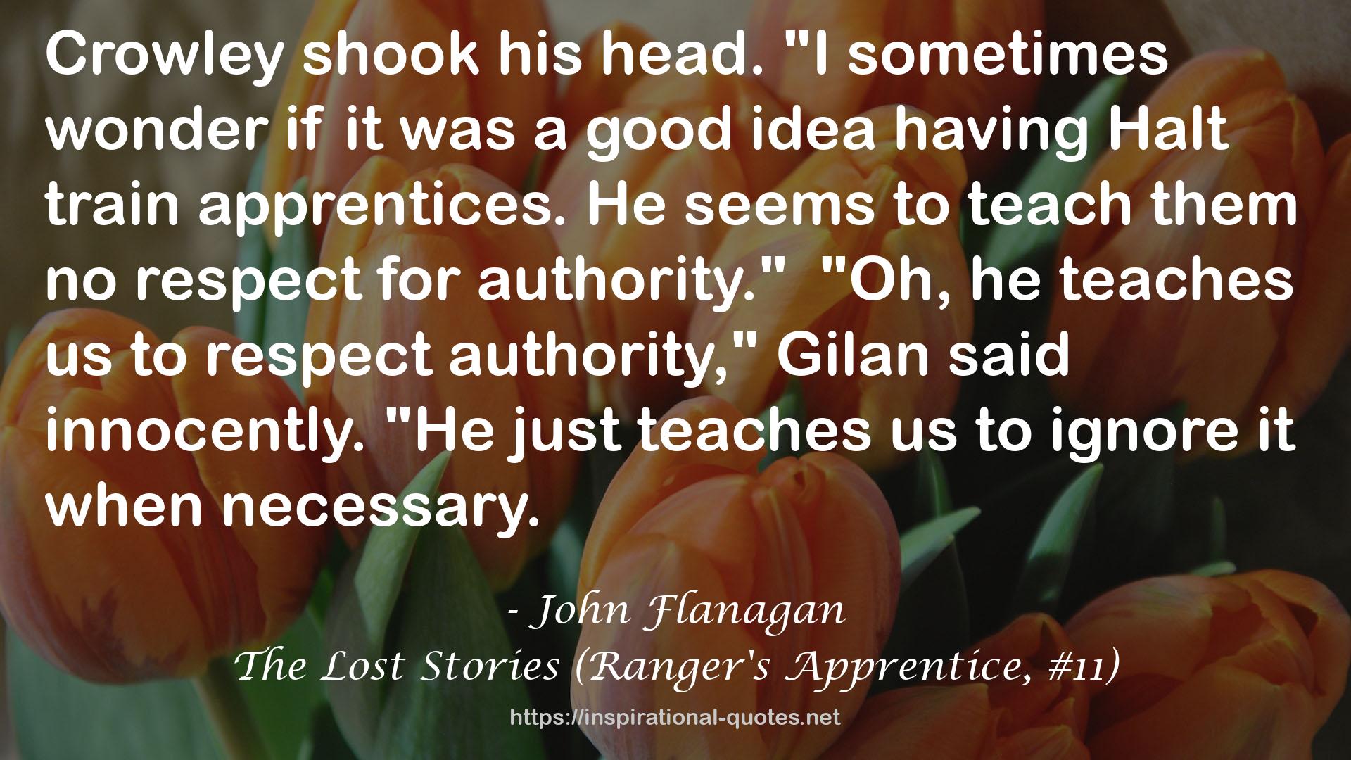 The Lost Stories (Ranger's Apprentice, #11) QUOTES